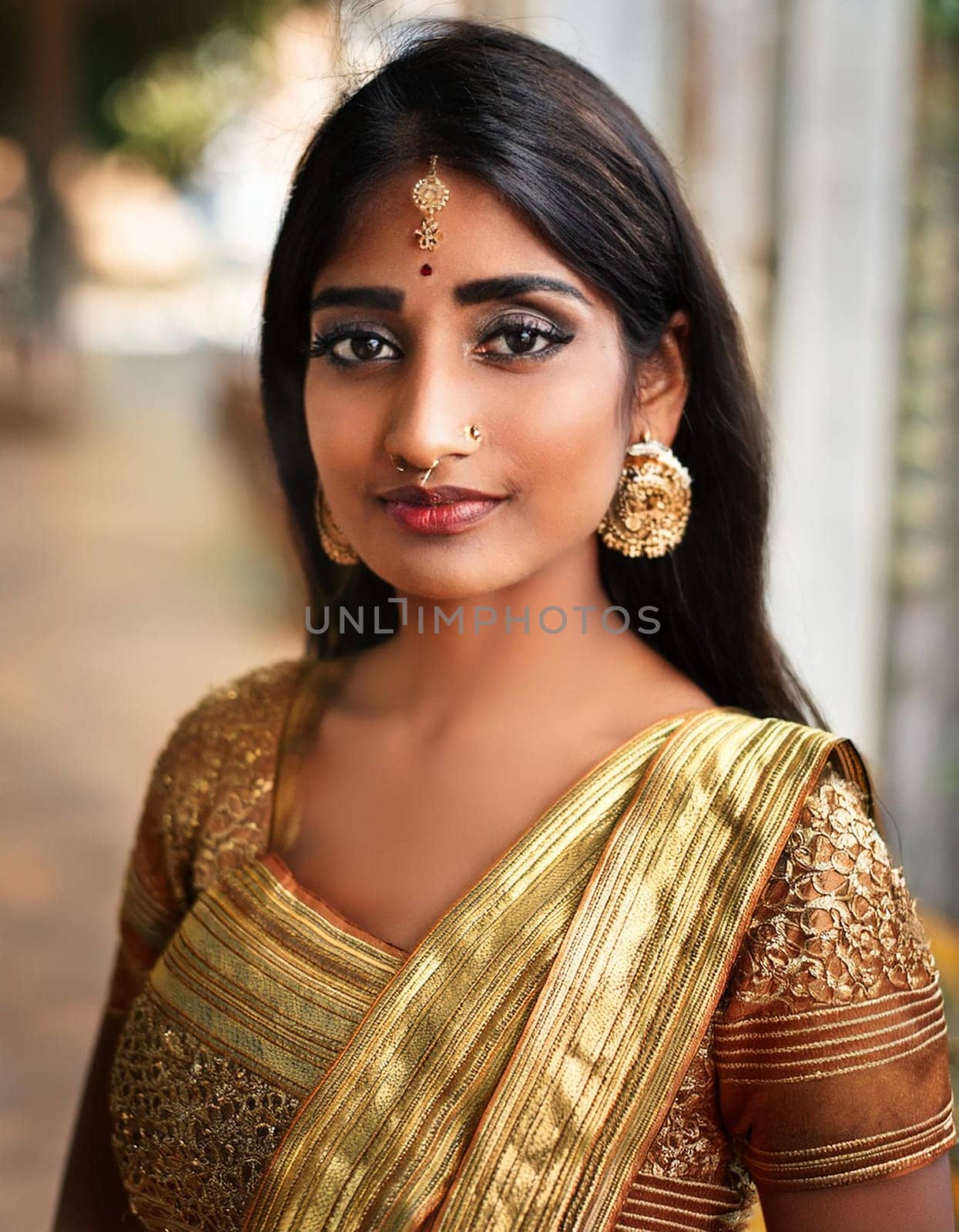 gorgeous young woman portrait, AI generated image