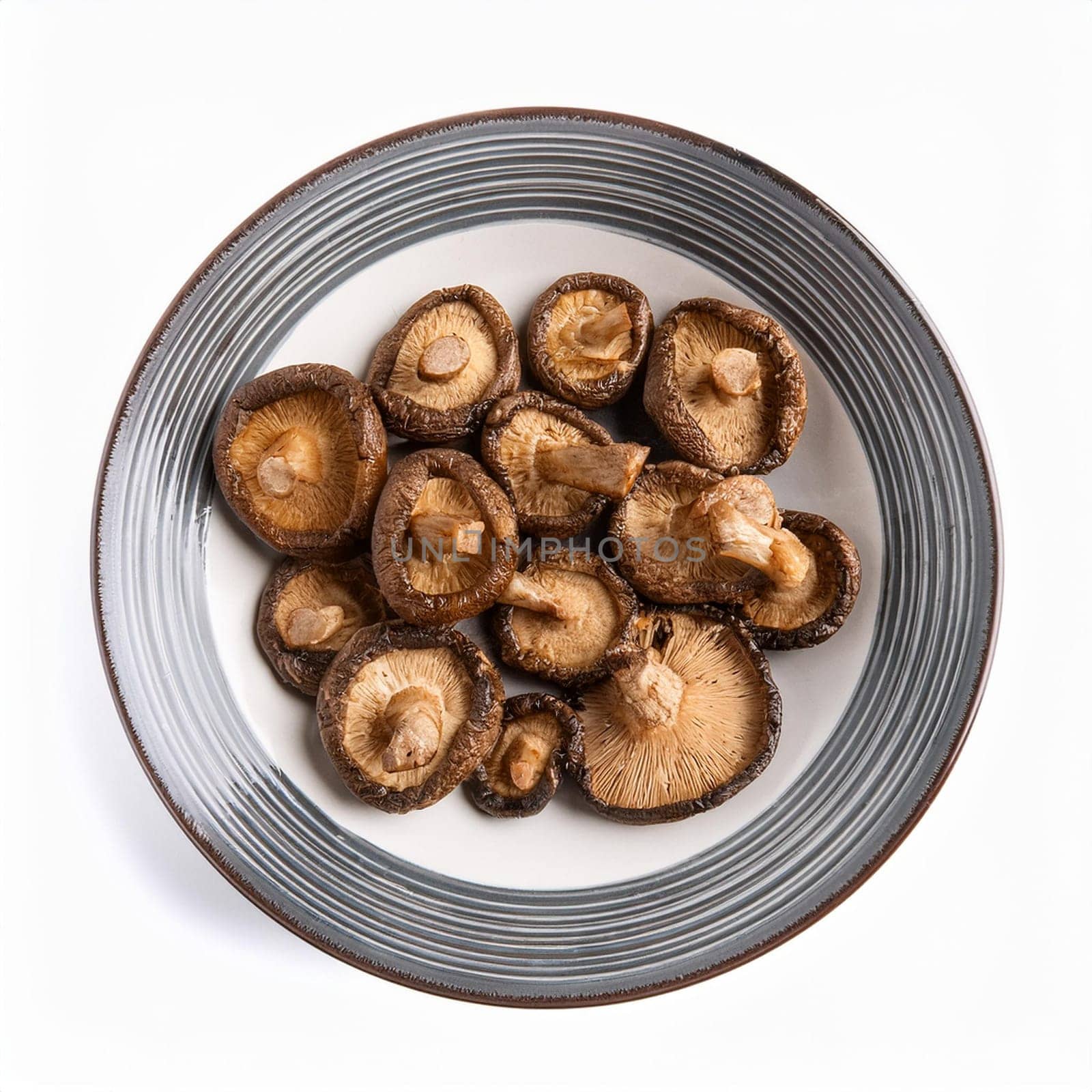 fried chinese shiitake mushrooms, AI generated image