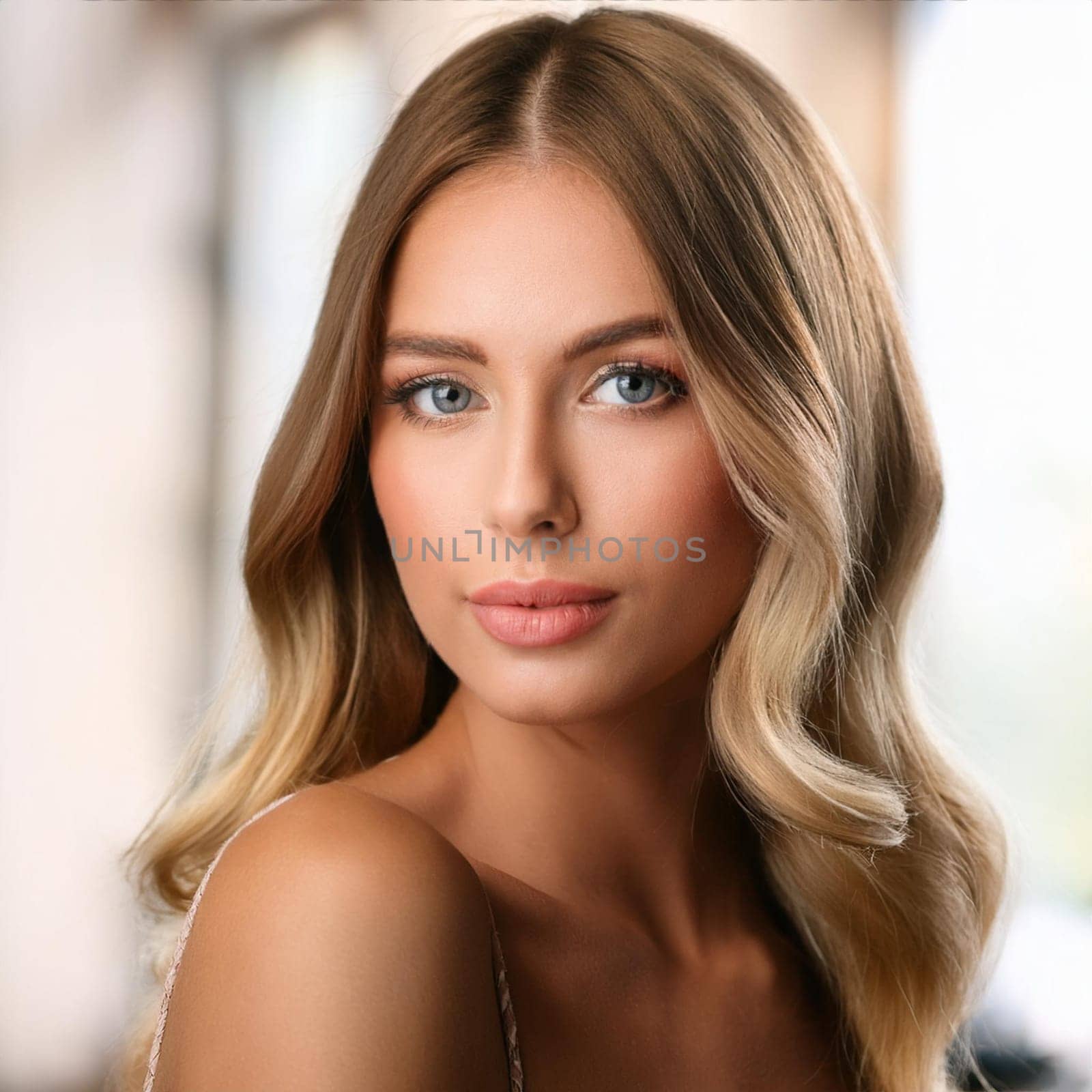 gorgeous young woman portrait, AI generated image