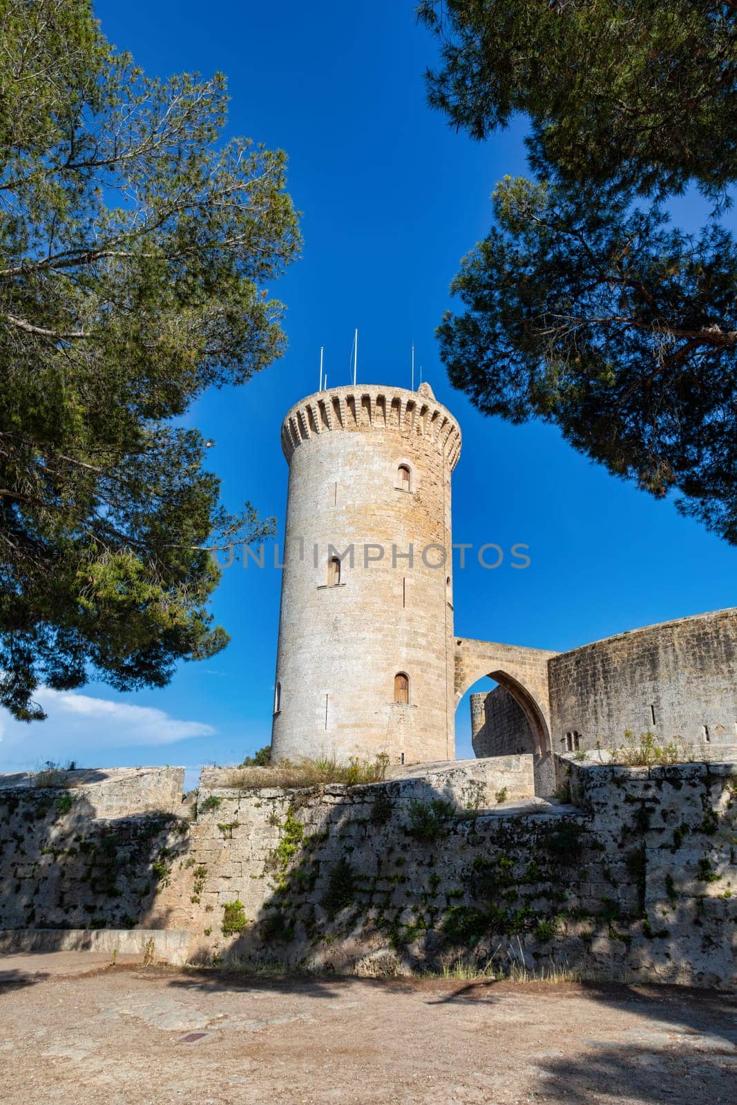 Bellver Castle (Catalan: Castell de Bellver) is a Gothic-style castle on a hill 3 km to the west of the center of Palma on the Island of Majorca, Balearic Islands, Spain.