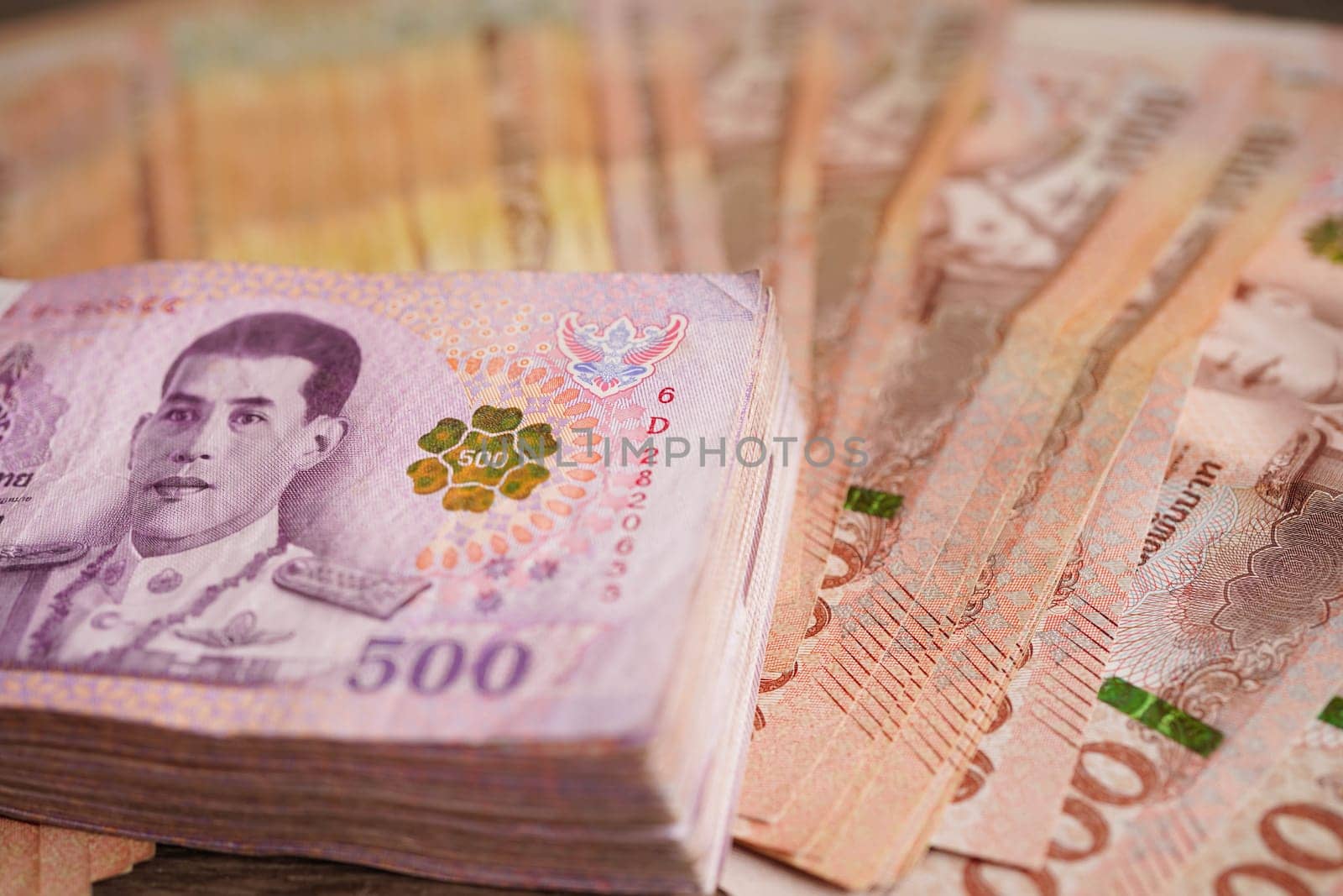 Thai baht banknote money, investment economy, accounting business and banking.