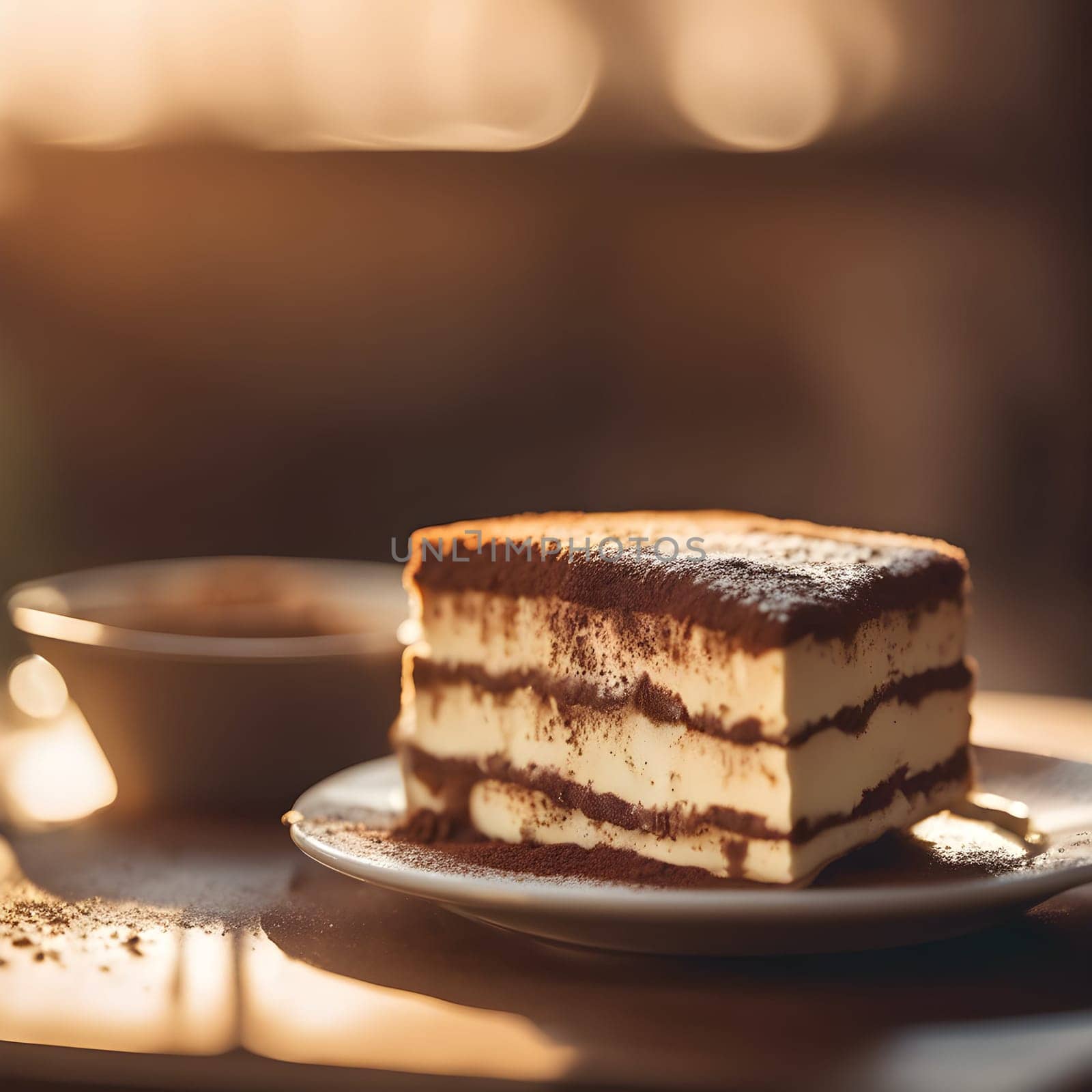 Soft Warmth: Tiramisu Elegance in Golden Light
