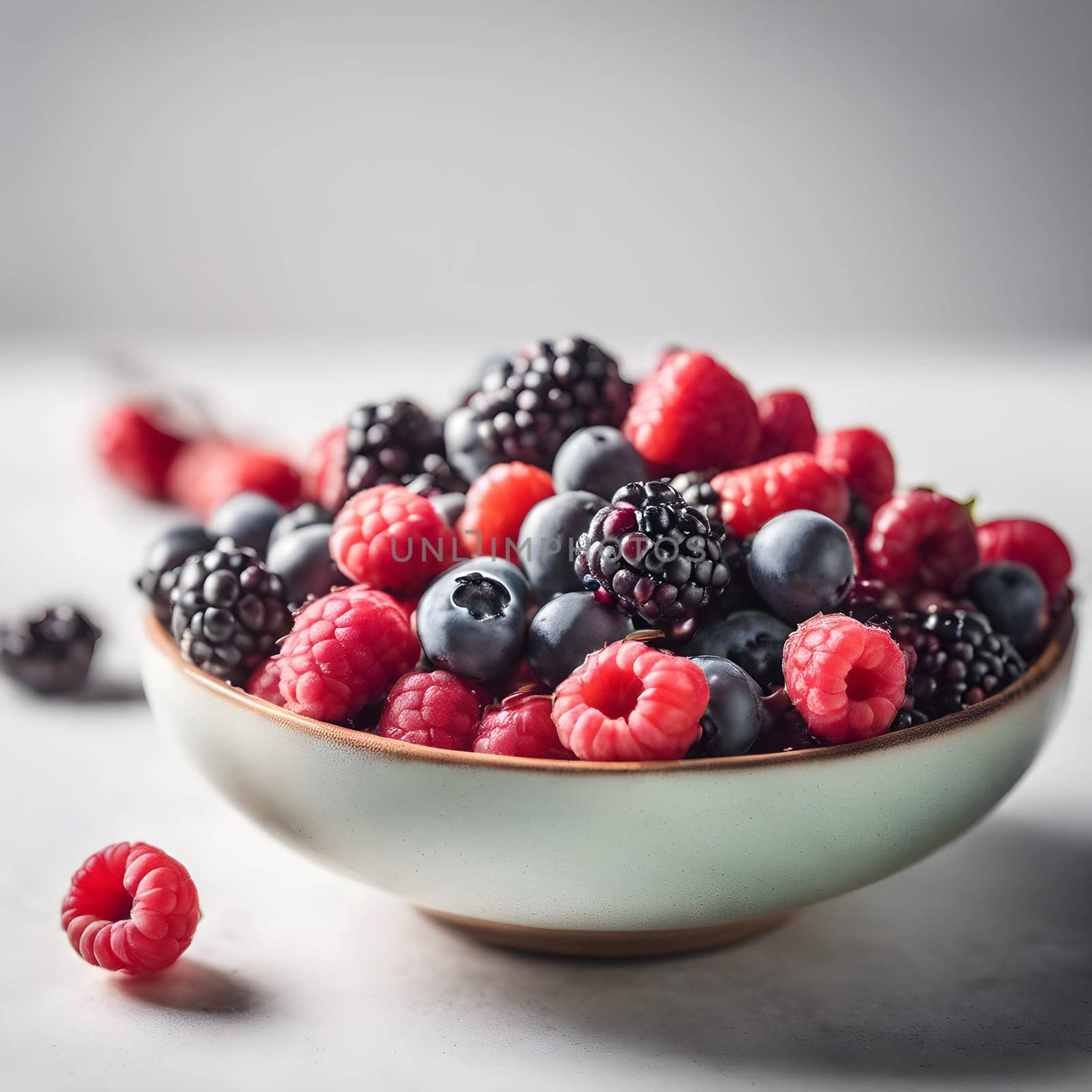 Pastel Pleasures: A Simple Bowl of Fresh Berries