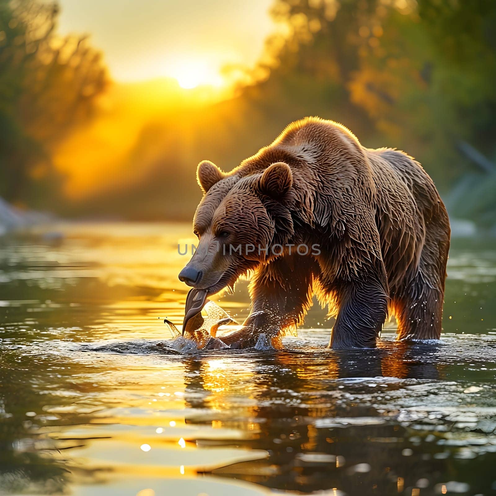 River’s Bounty: Bear in the Golden Dawn