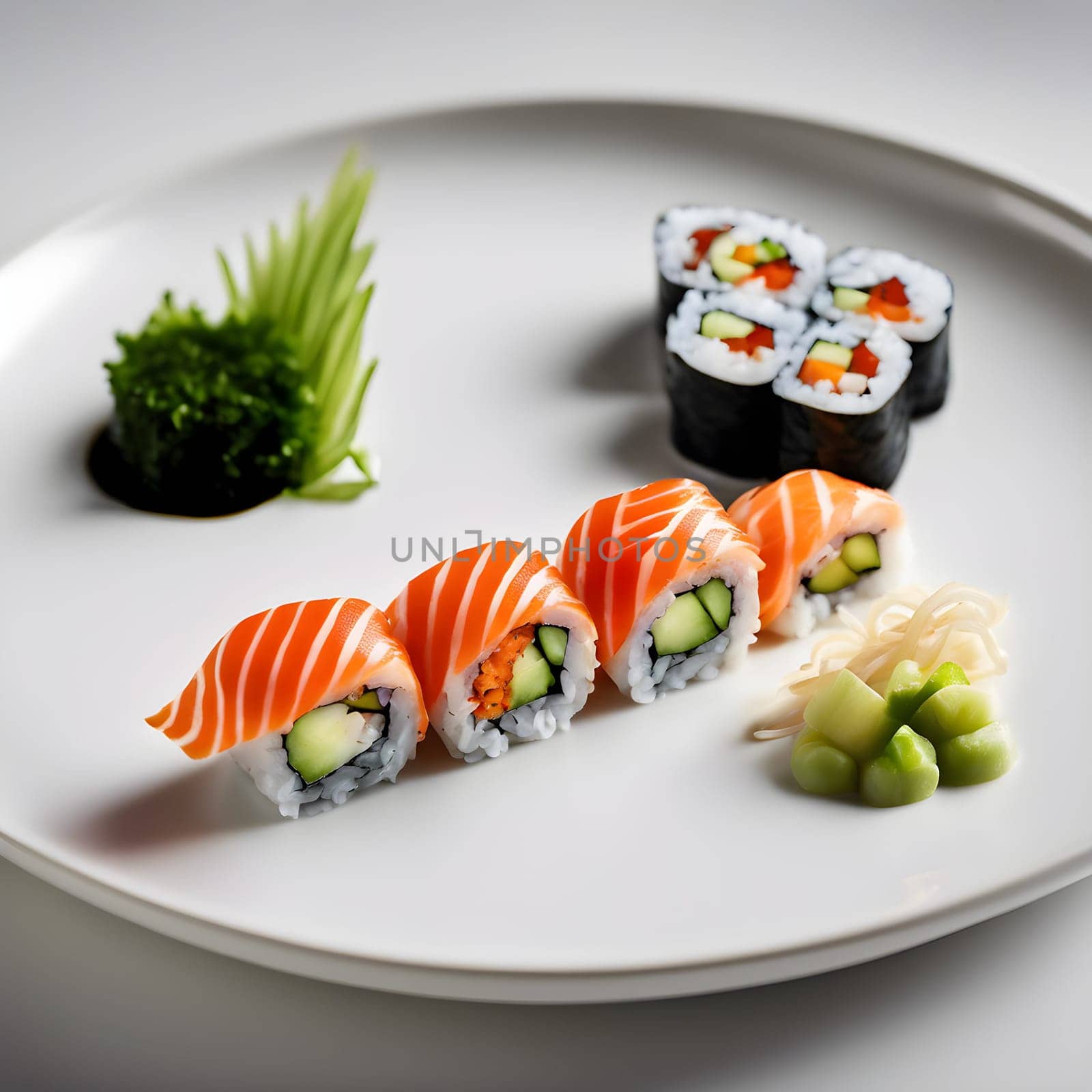 Artistry of Sushi: A Clean, Japanese-Inspired Plating