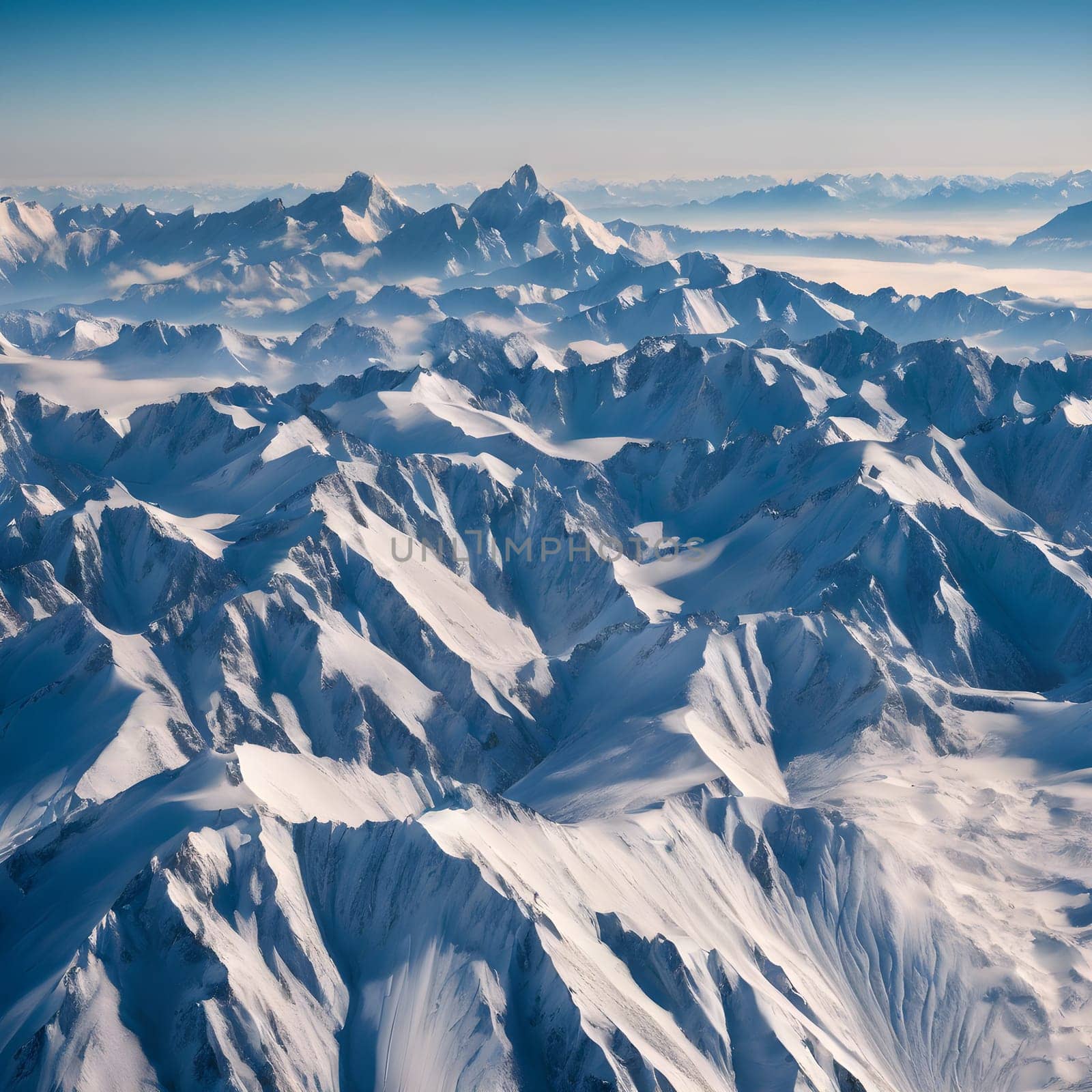 Breathtaking Mountain Landscape with Snow and Clear Skies