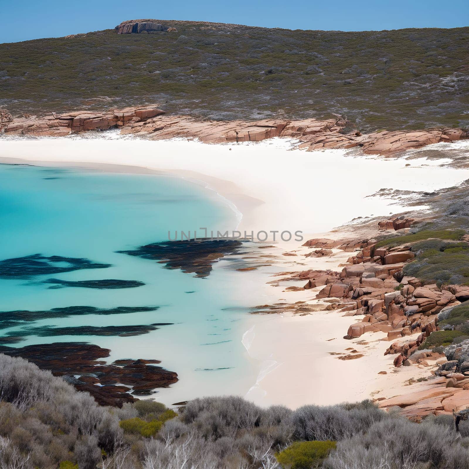 Sunlit Serenity: Clear Skies Over Cape Le Grand’s Pristine Shores