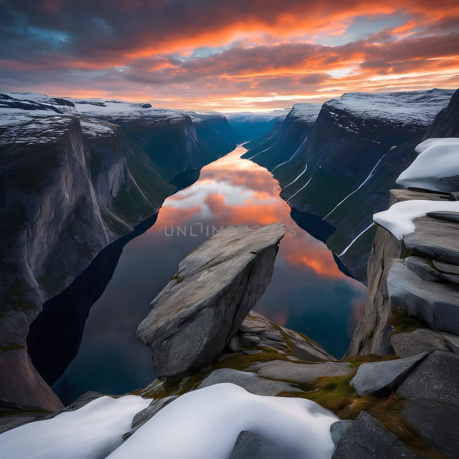 Golden Horizons: Captivating Sunrise at Trolltunga