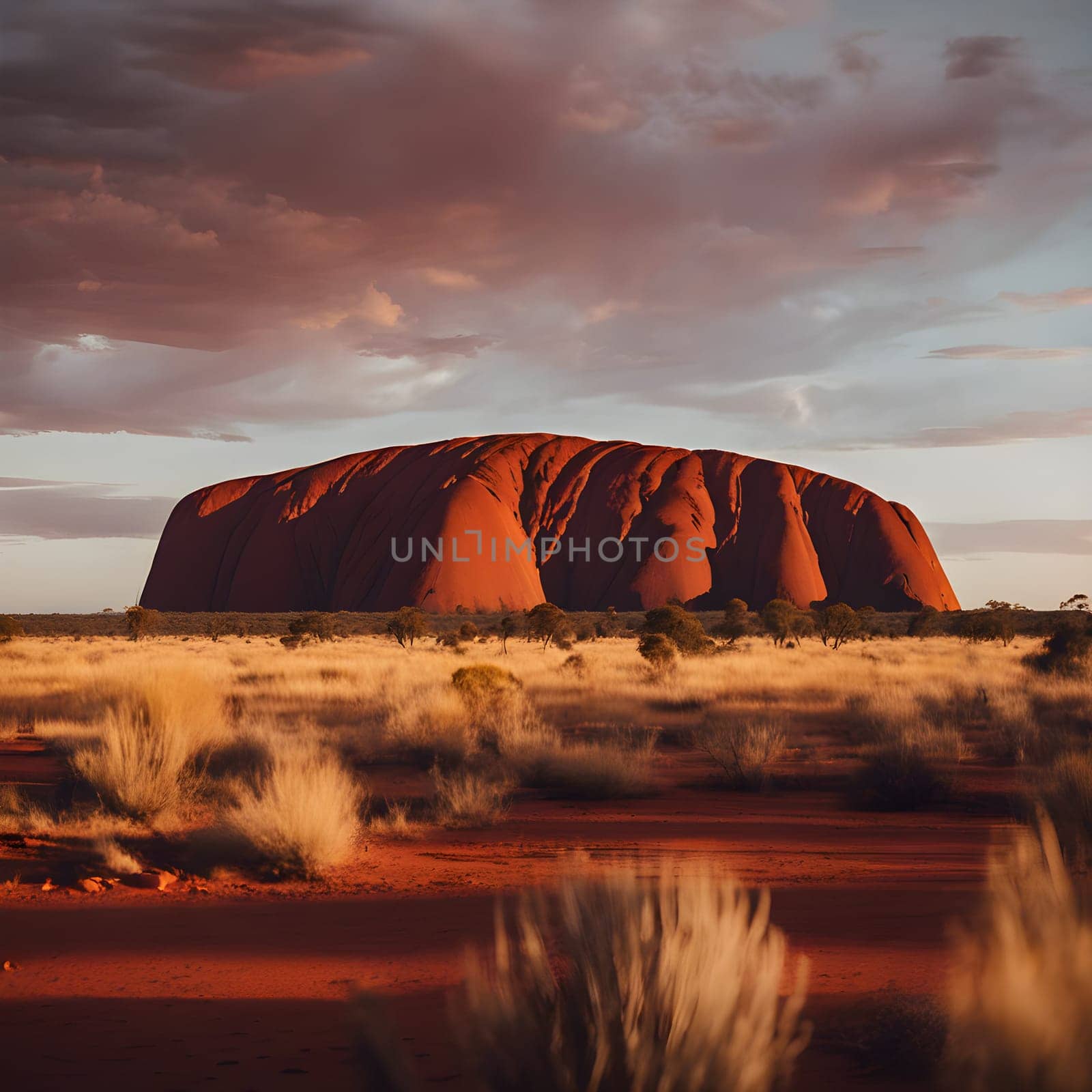 The Heart of Australia: Uluru at Dusk