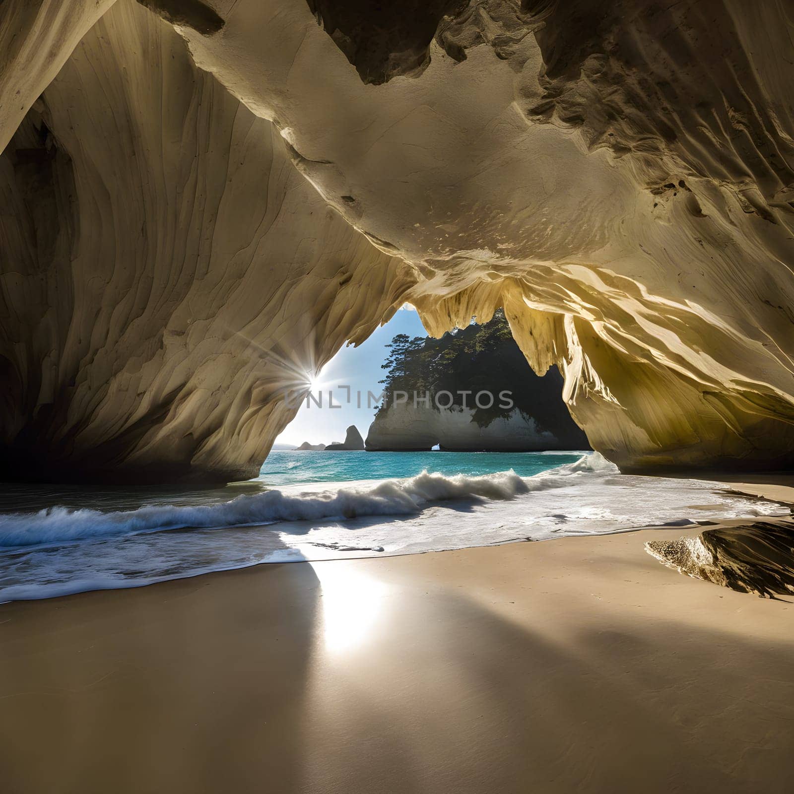 Sun-Kissed Serenity at Cathedral Cove