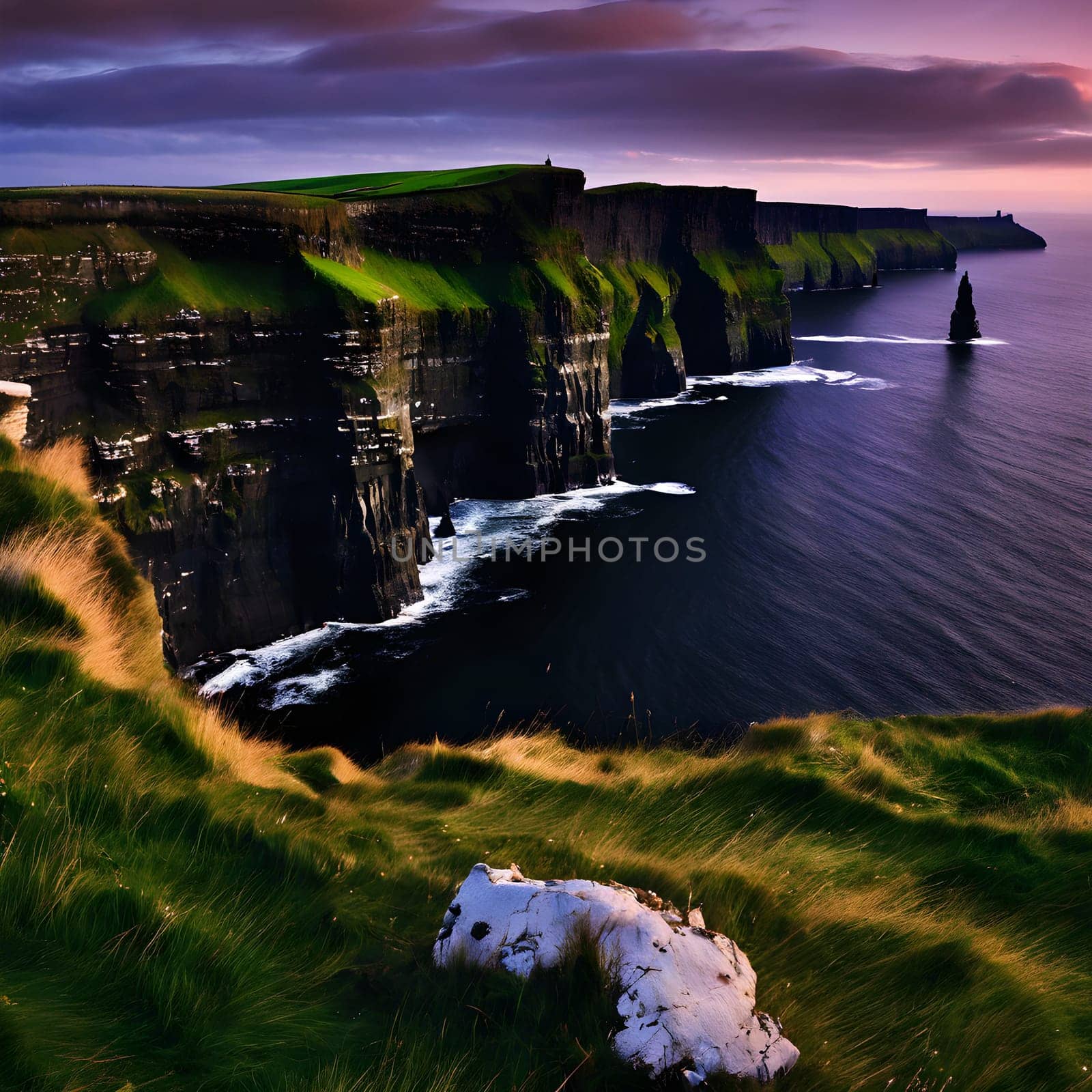 Twilight Serenity on Ireland’s Cliffs of Moher