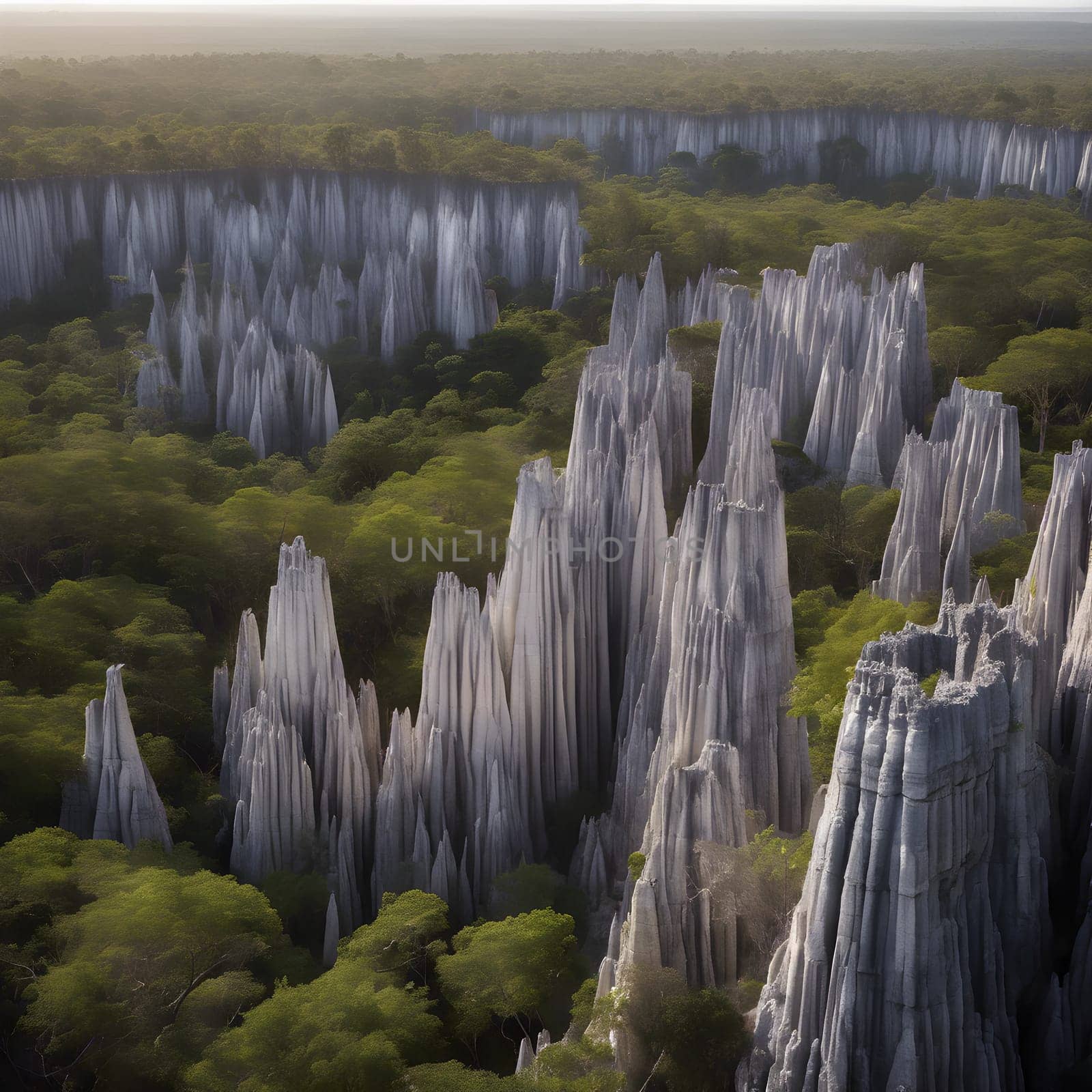 The Enigmatic Tsingy de Bemaraha: Limestone Towers Rising from Madagascar's Lush Jungle