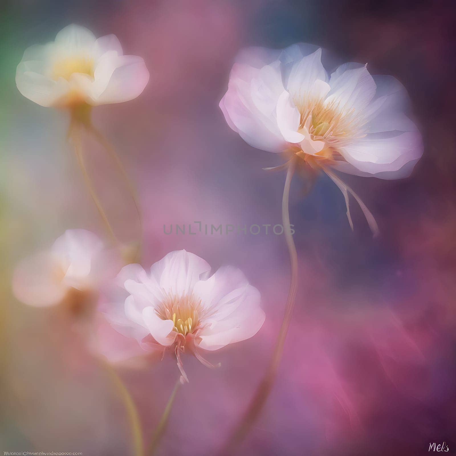 Delicate Details of Blossoming Flowers: Macro Photography