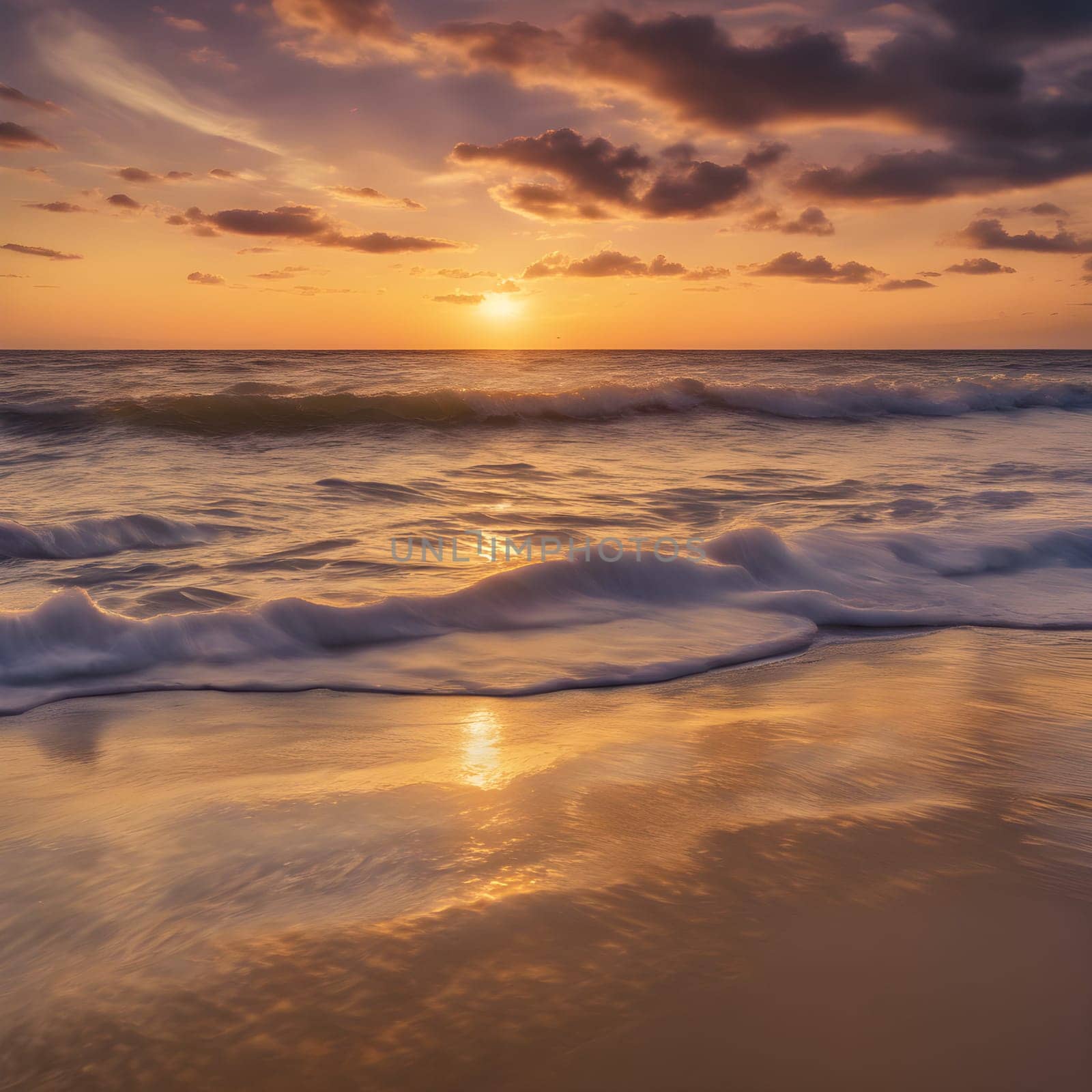Dusk by the Sea: A Captivating Ocean Sunset