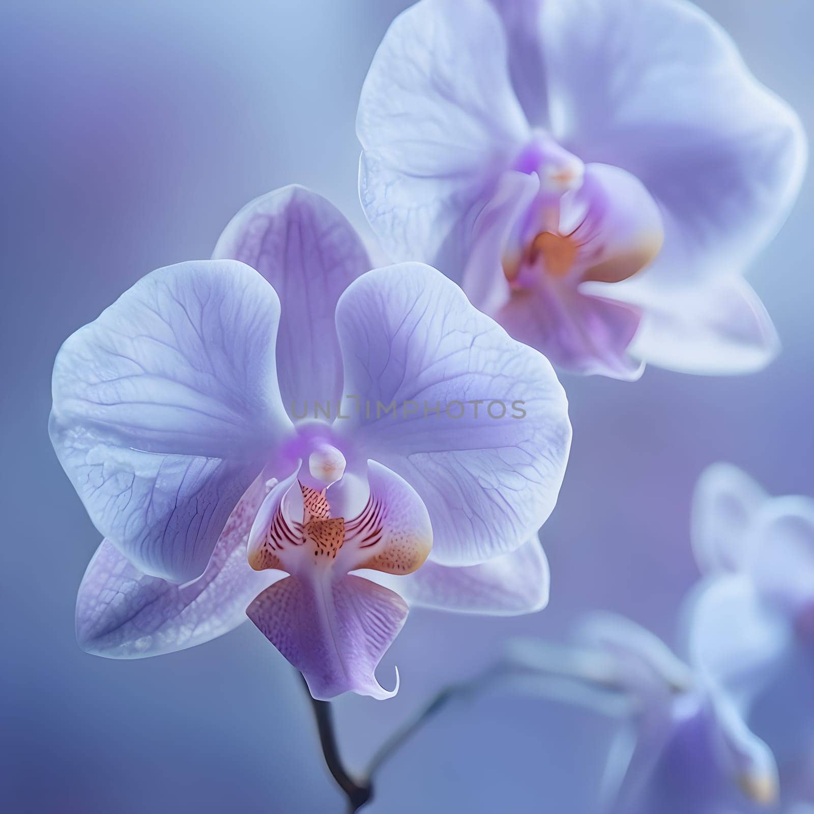 Elegance in Bloom: Close-Up of a Delicate Lavender Orchid