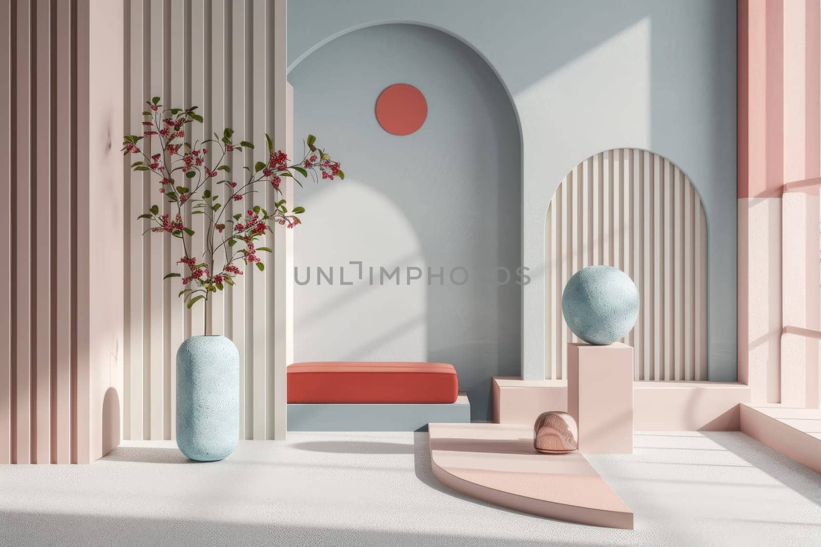 Stylish layout designs on a modern minimalist backdrop.