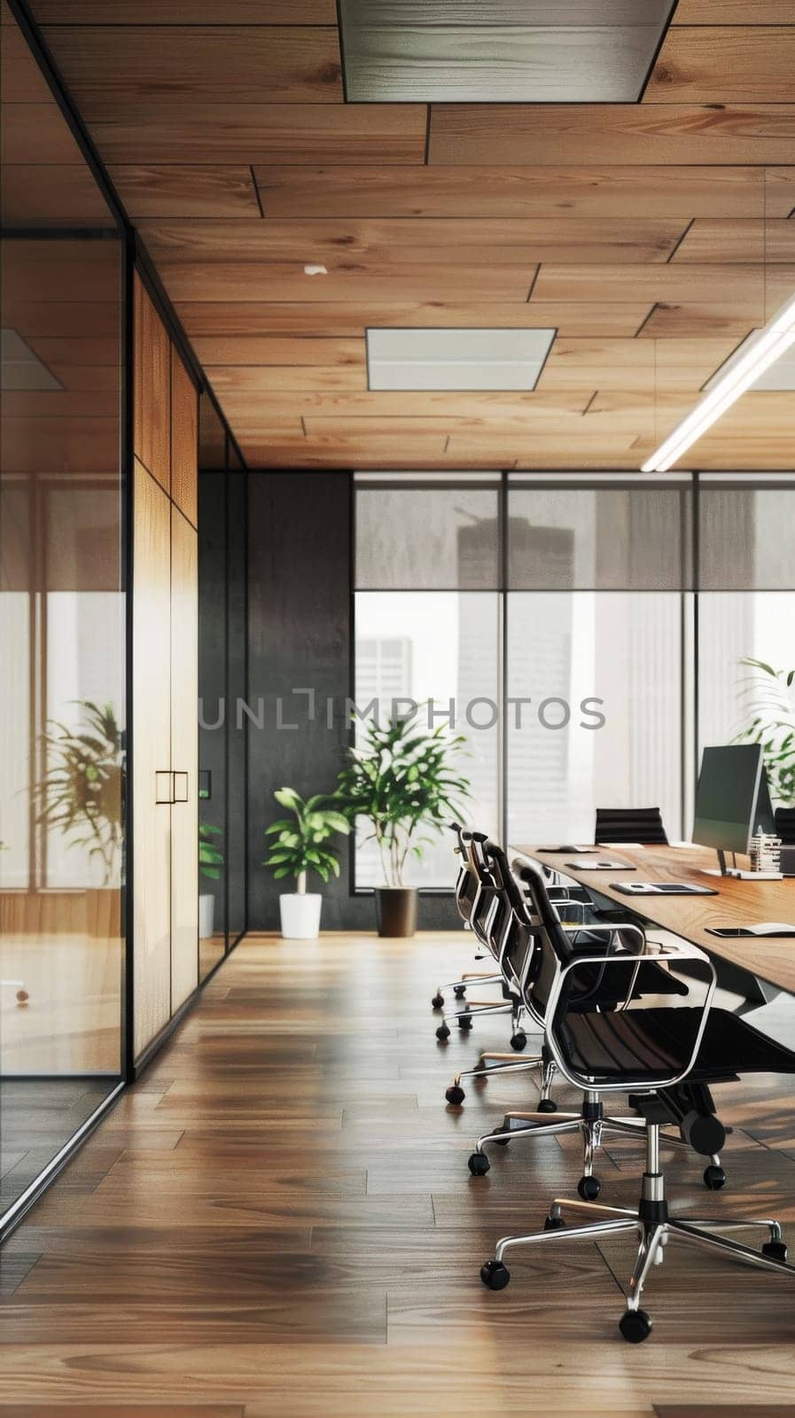 Business environment with a sleek layout pattern.