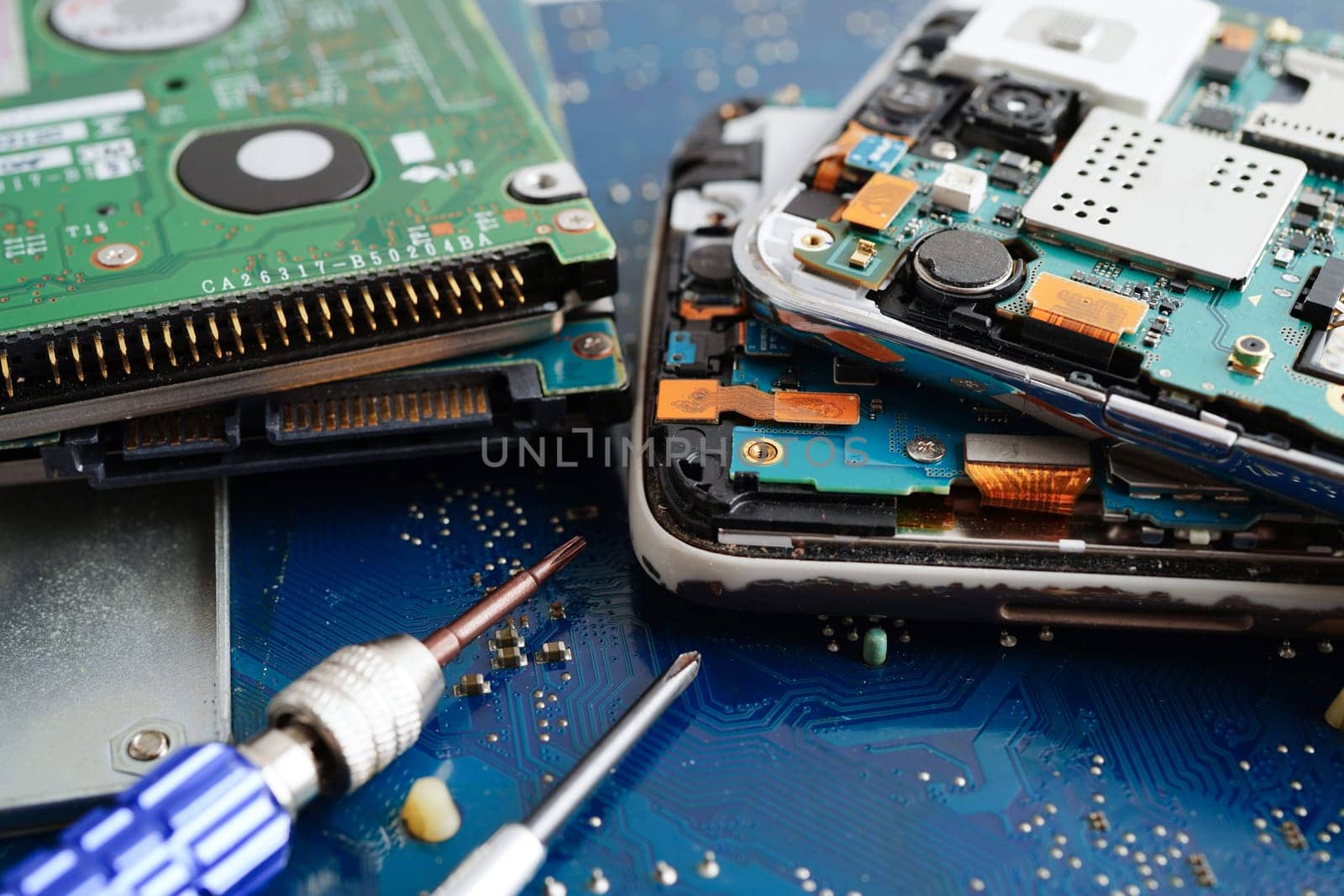 Repairing and upgrade circuit mainboard of notebook, electronic, computer hardware and technology.