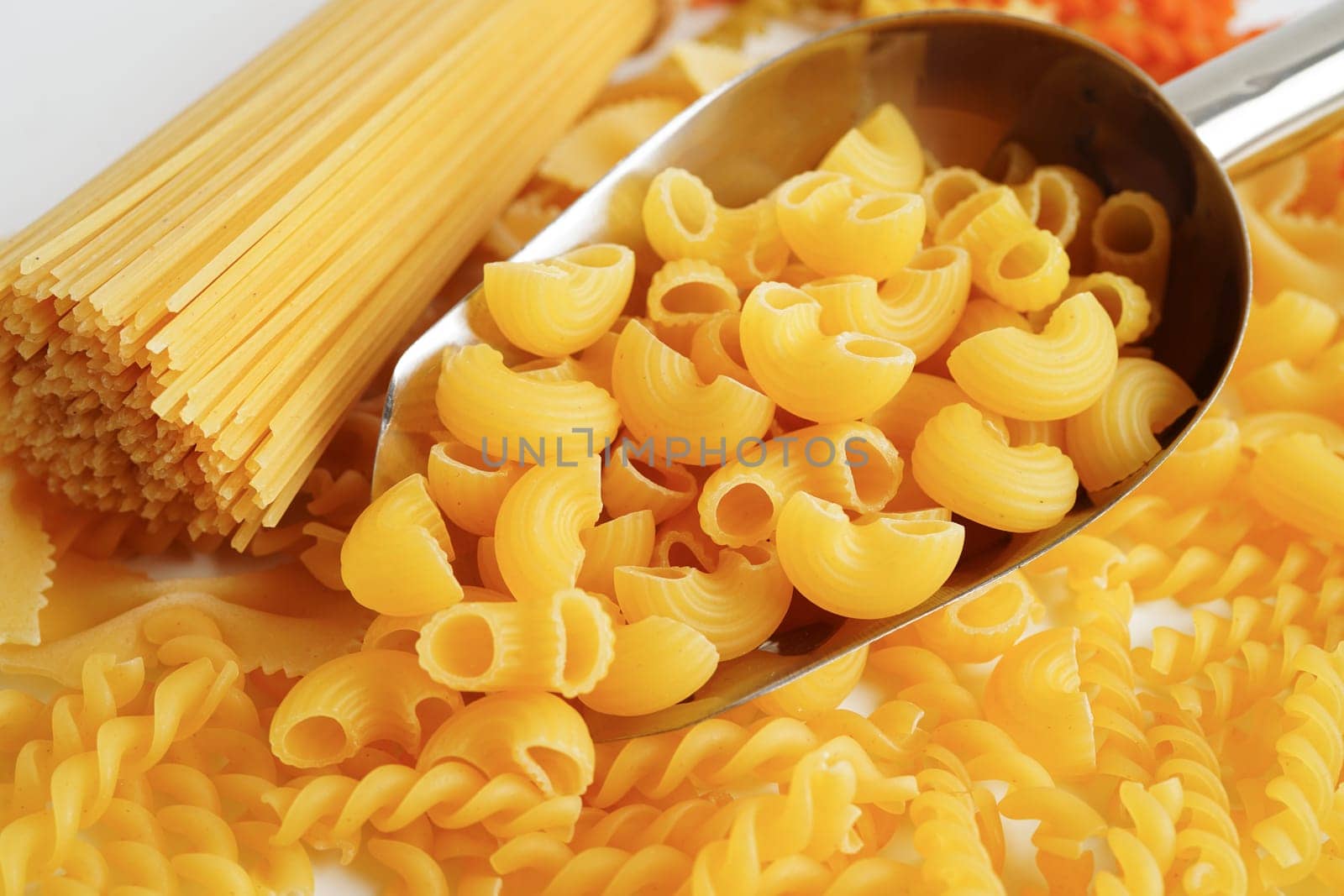 Pasta noodles for cooking Italian food.