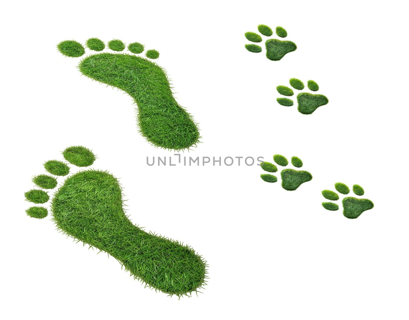 Symbolic of human with love to the pet, environmental protection, nature, ecology and much more.
