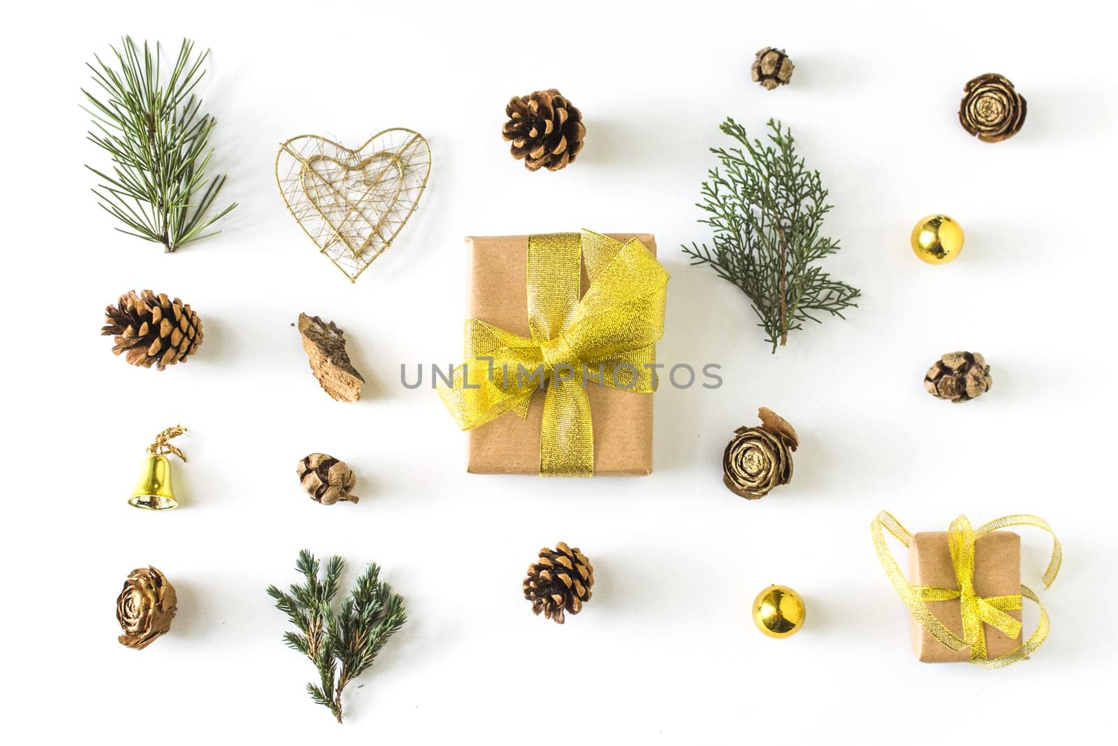 winter symbols around gift. Resolution and high quality beautiful photo