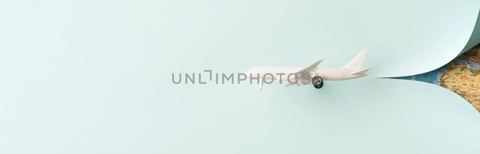 white toy plane with copy space. Resolution and high quality beautiful photo