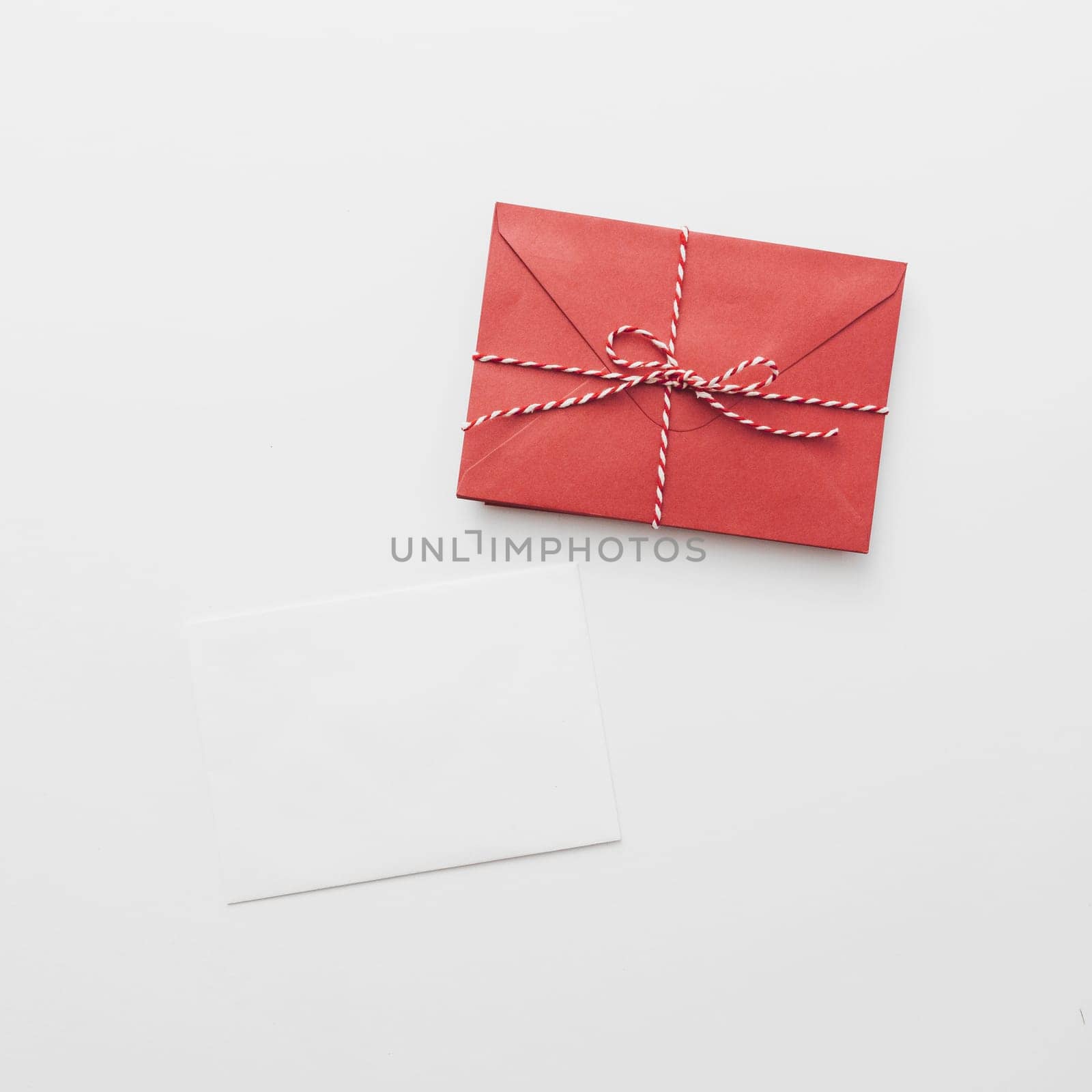 white paper with red envelope. Resolution and high quality beautiful photo