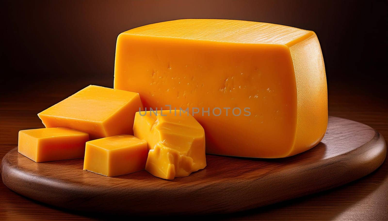 british cheddar cheese food, AI generated image