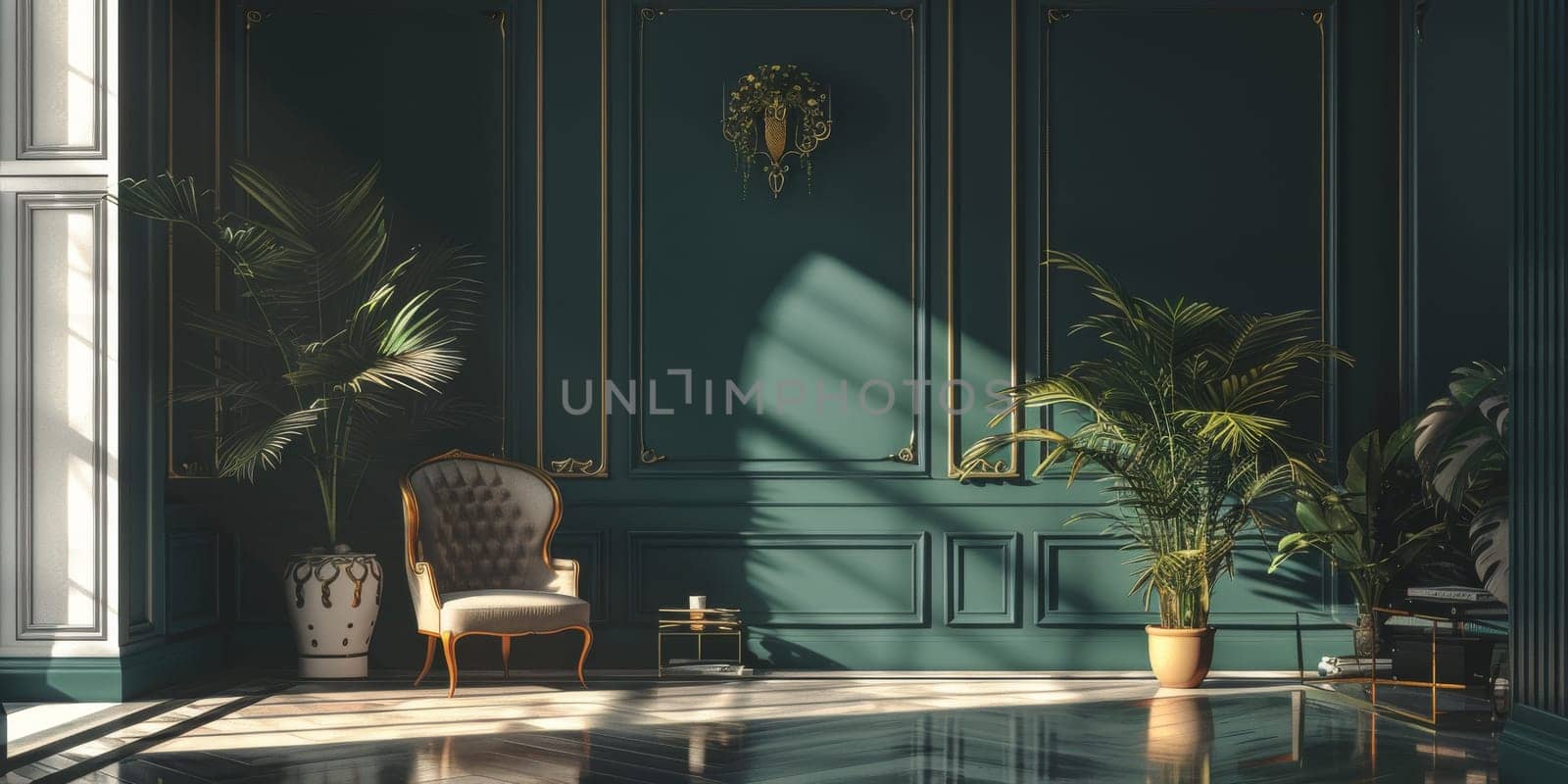 Elegant mockup setup featuring ornamental details for a sophisticated touch.