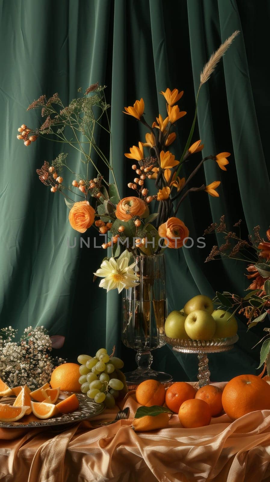 Decorative mockup setup with exquisite decoration for a refined presentation.