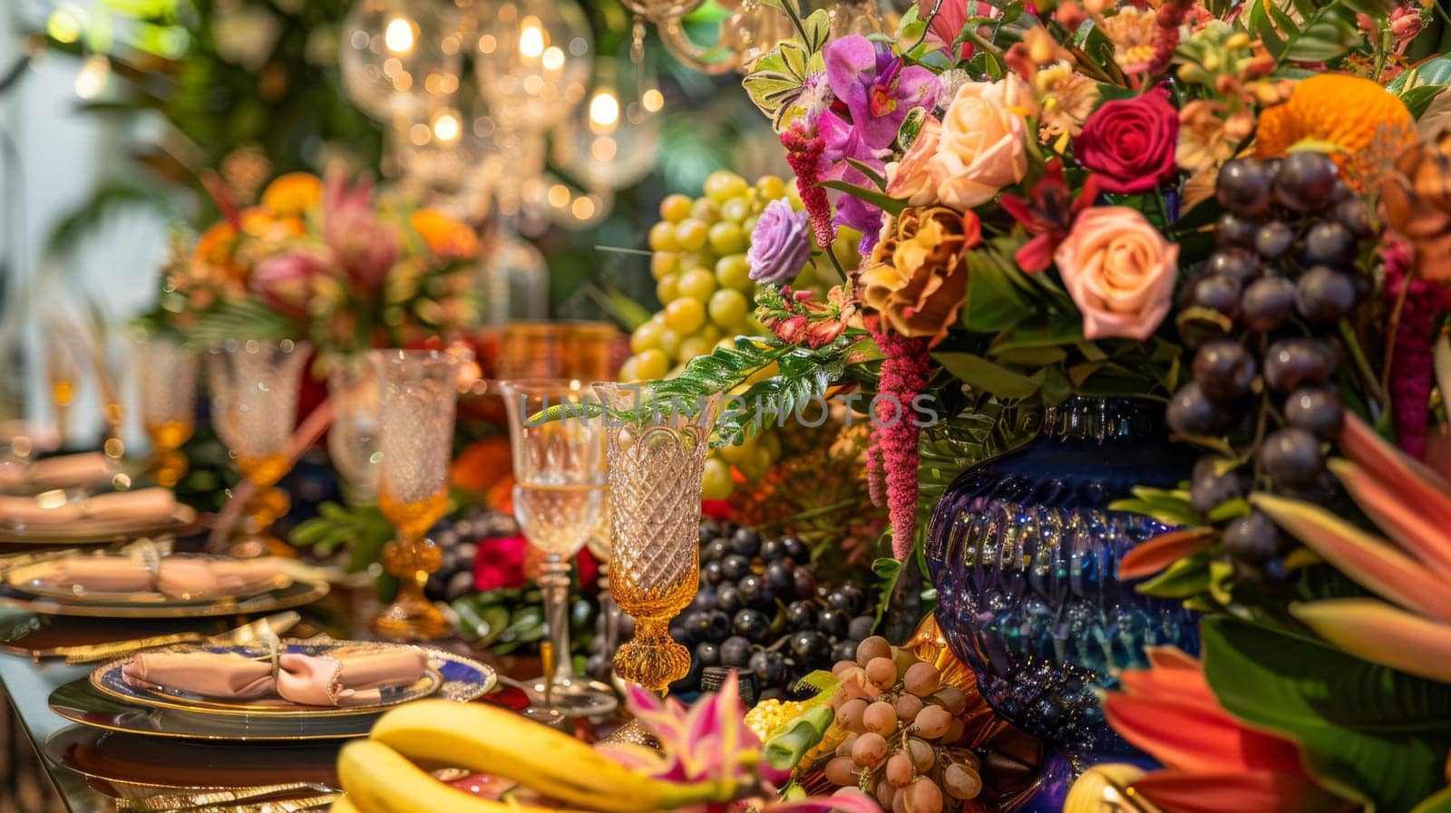 Eye-catching party arrangement designed with an attention-grabbing pattern