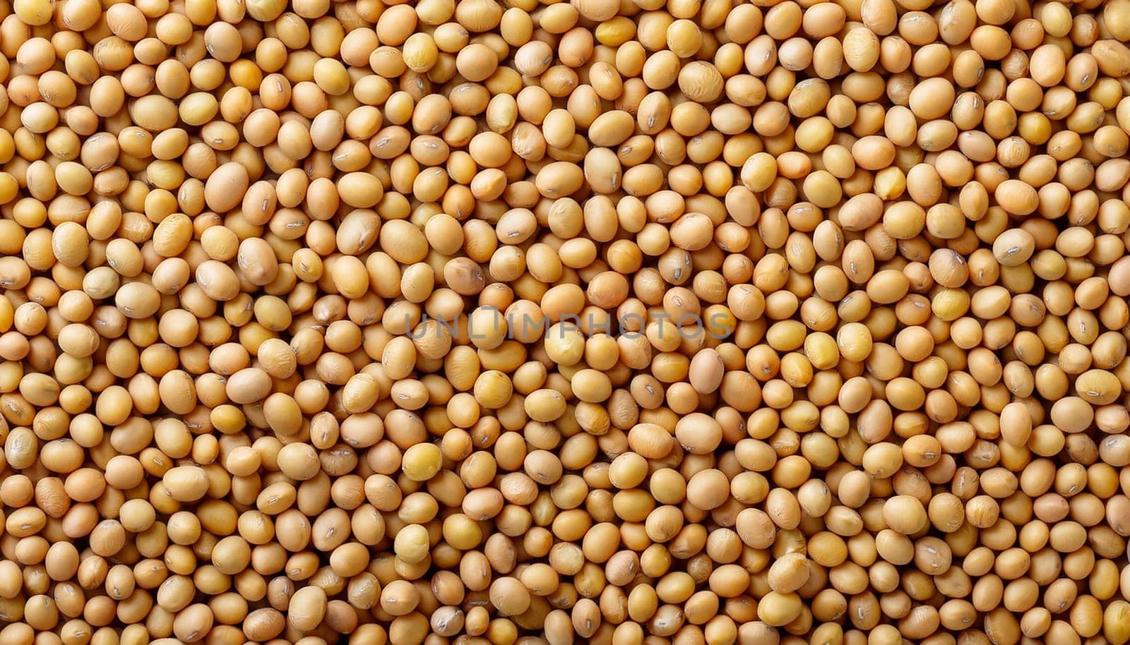 soy beans top flat view, AI generated image