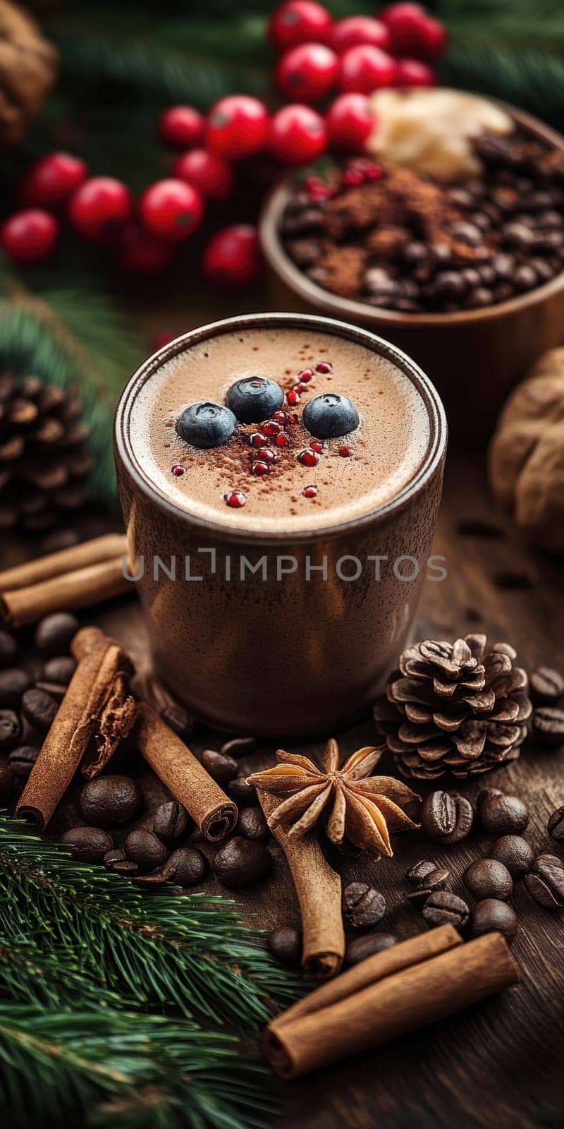 thanks giving traditions around the world, coffee, dessert . AI generative.