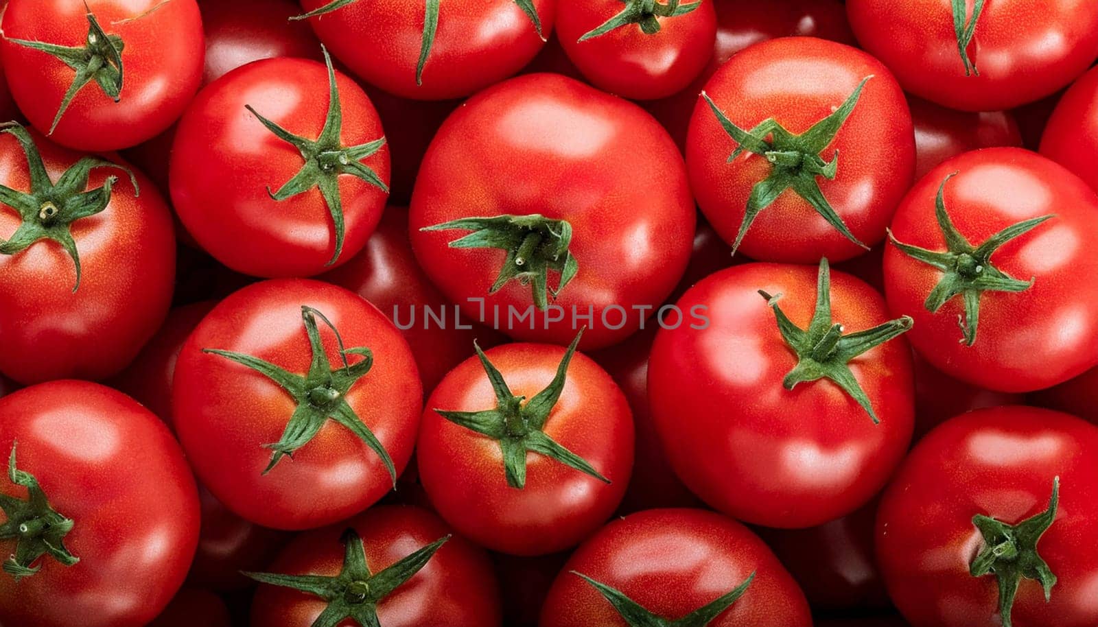 tomatoes vegetables flat view, AI generated image
