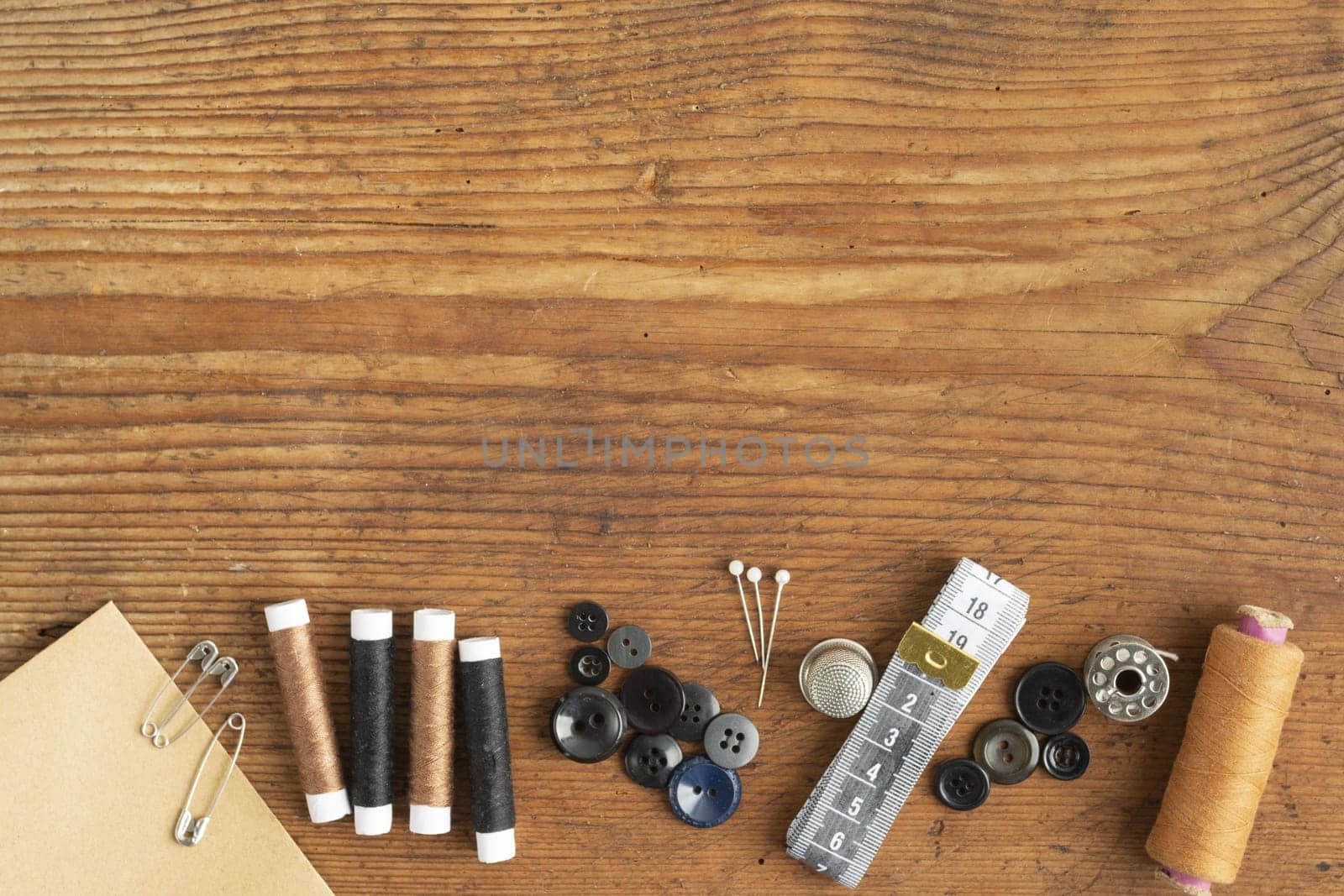 top view sewing accesories with copy space 1. Resolution and high quality beautiful photo