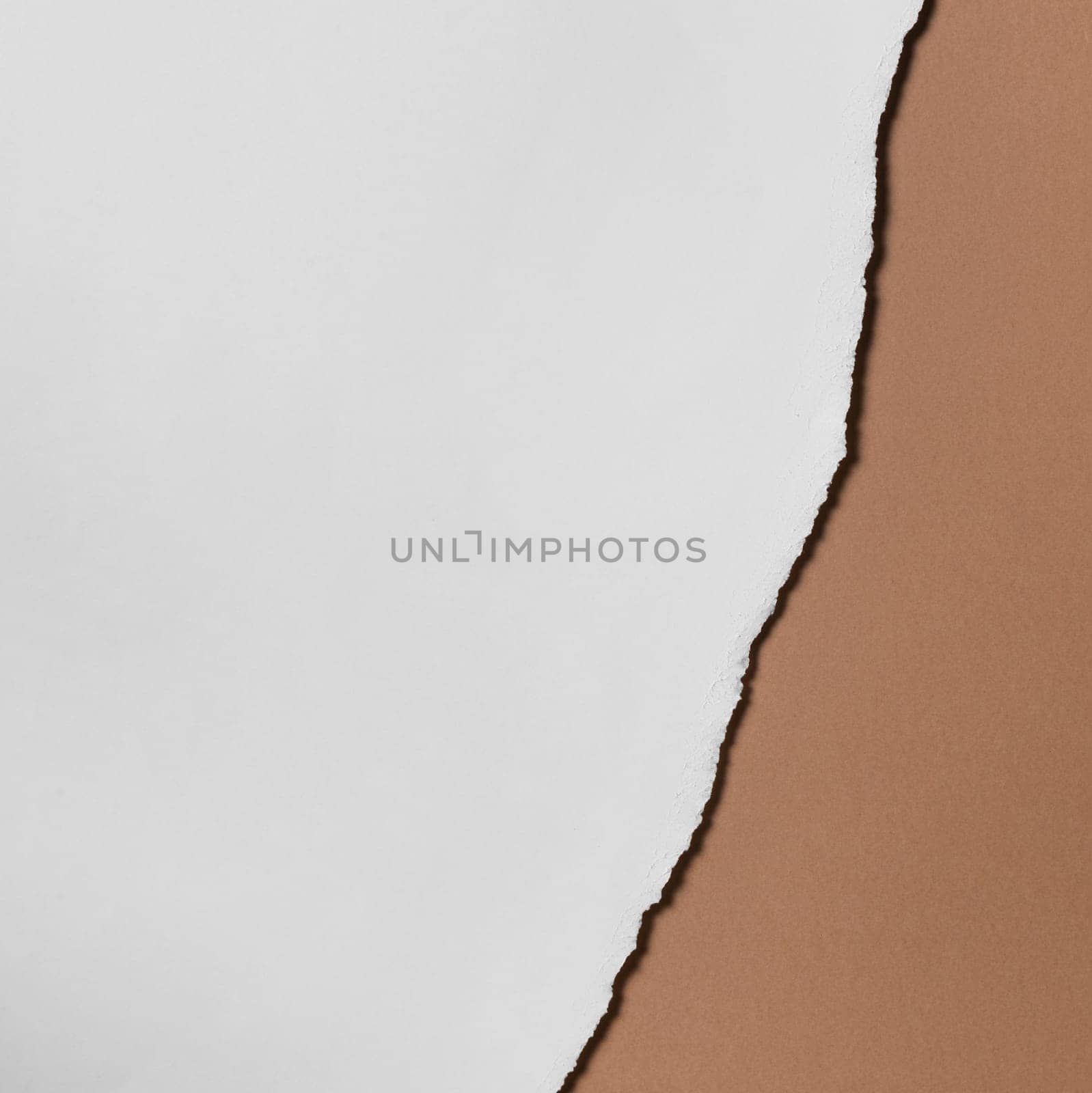 torn white paper brown background. Resolution and high quality beautiful photo
