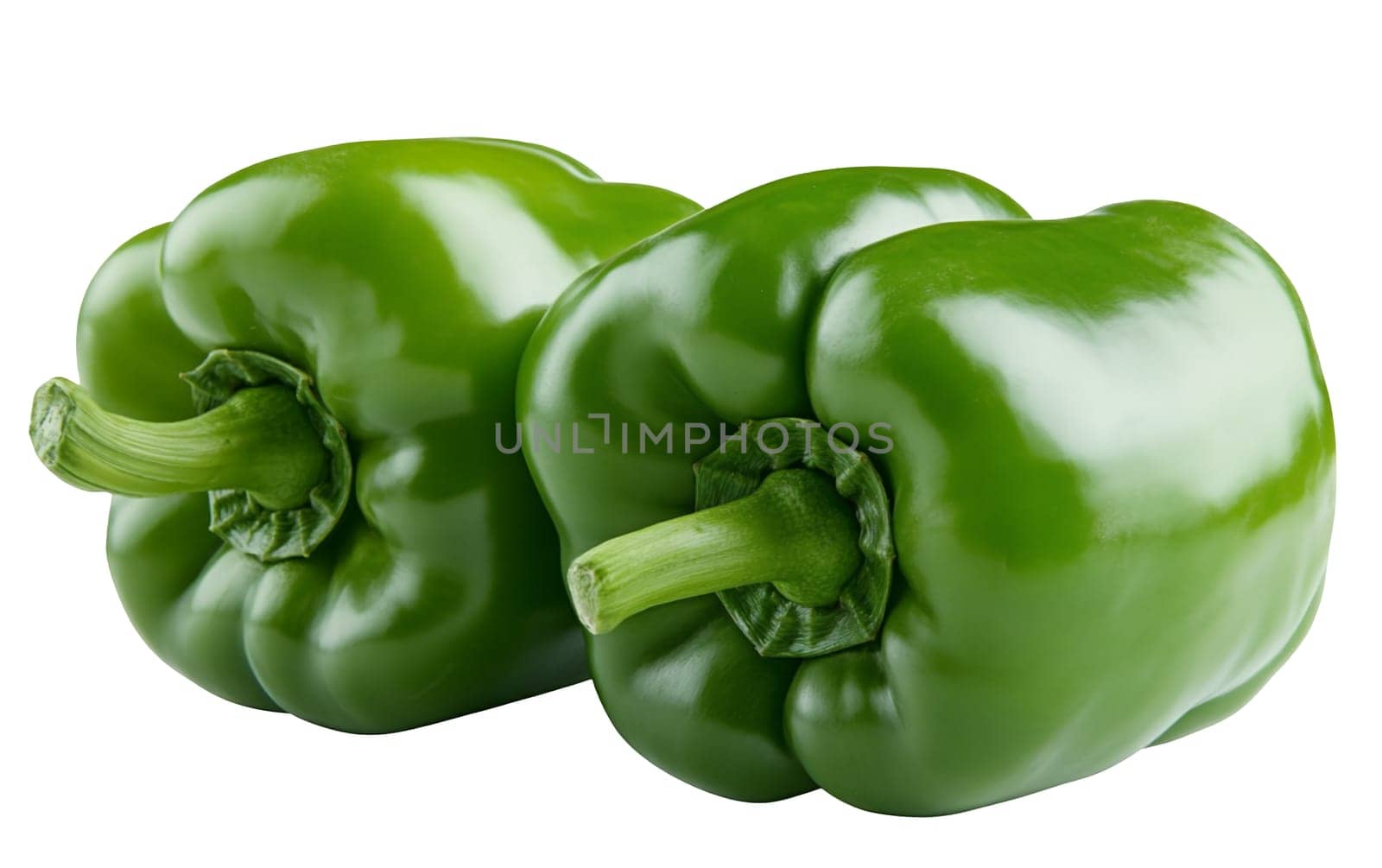 A pile of fresh green jalapeno peppers, showcasing their shiny texture and vibrant color. Isolated on white background.
