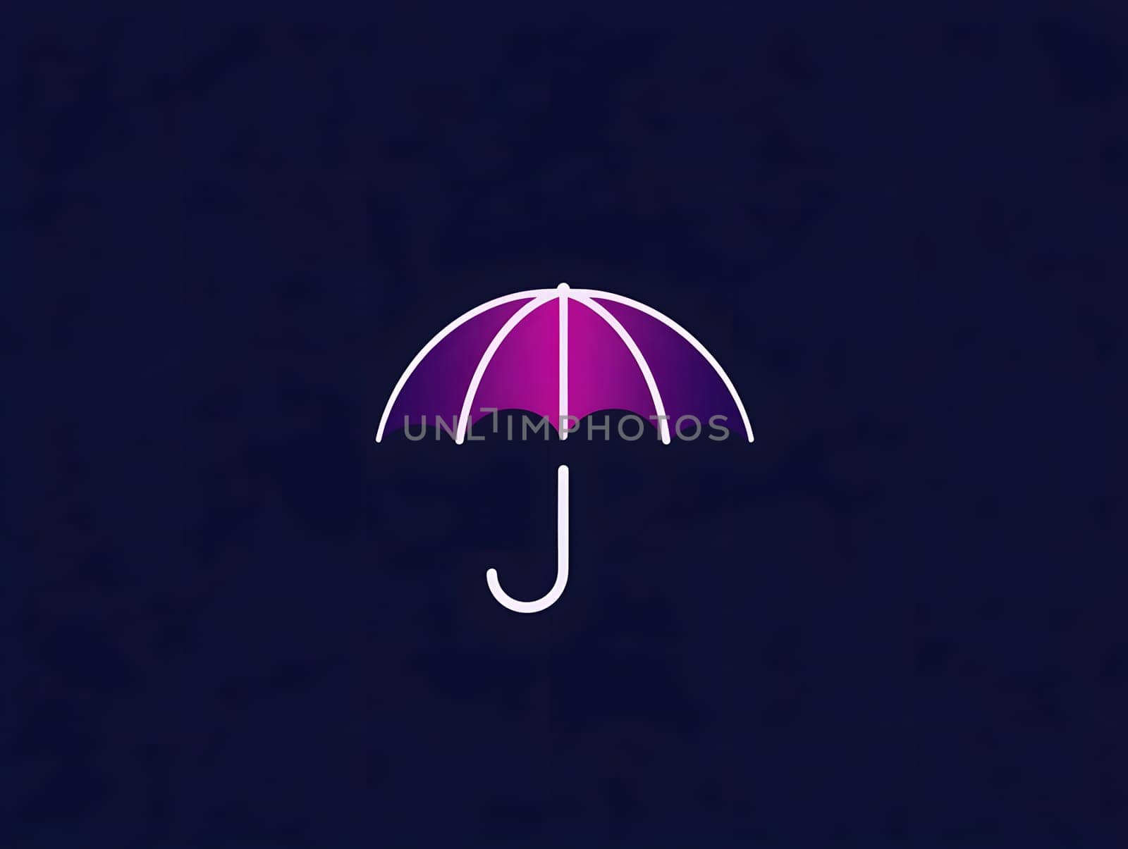 Rain Umbrella weather protection icon logo symbol