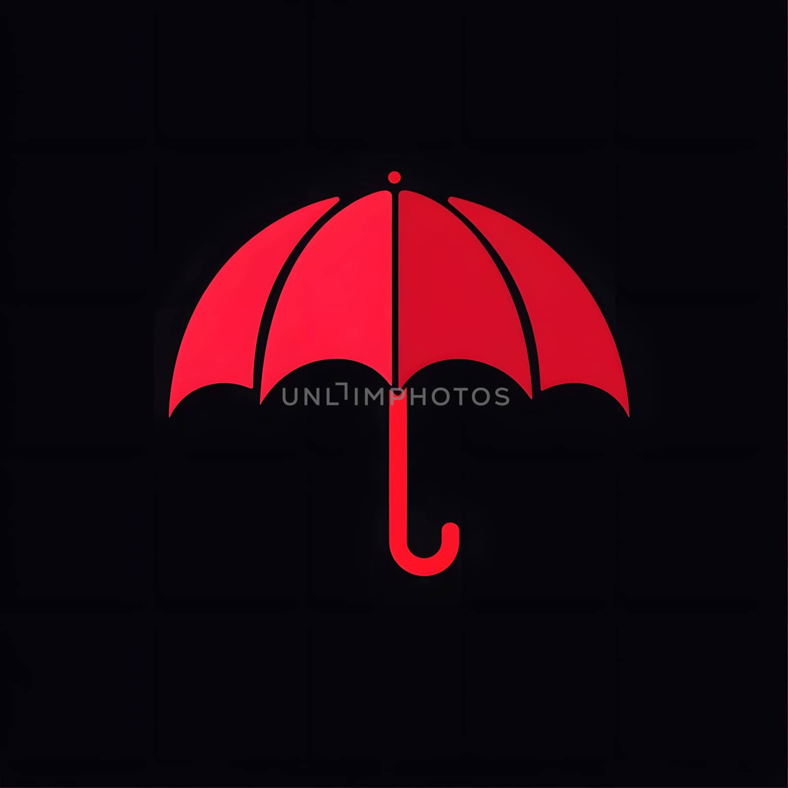 Rain Umbrella weather protection icon logo symbol