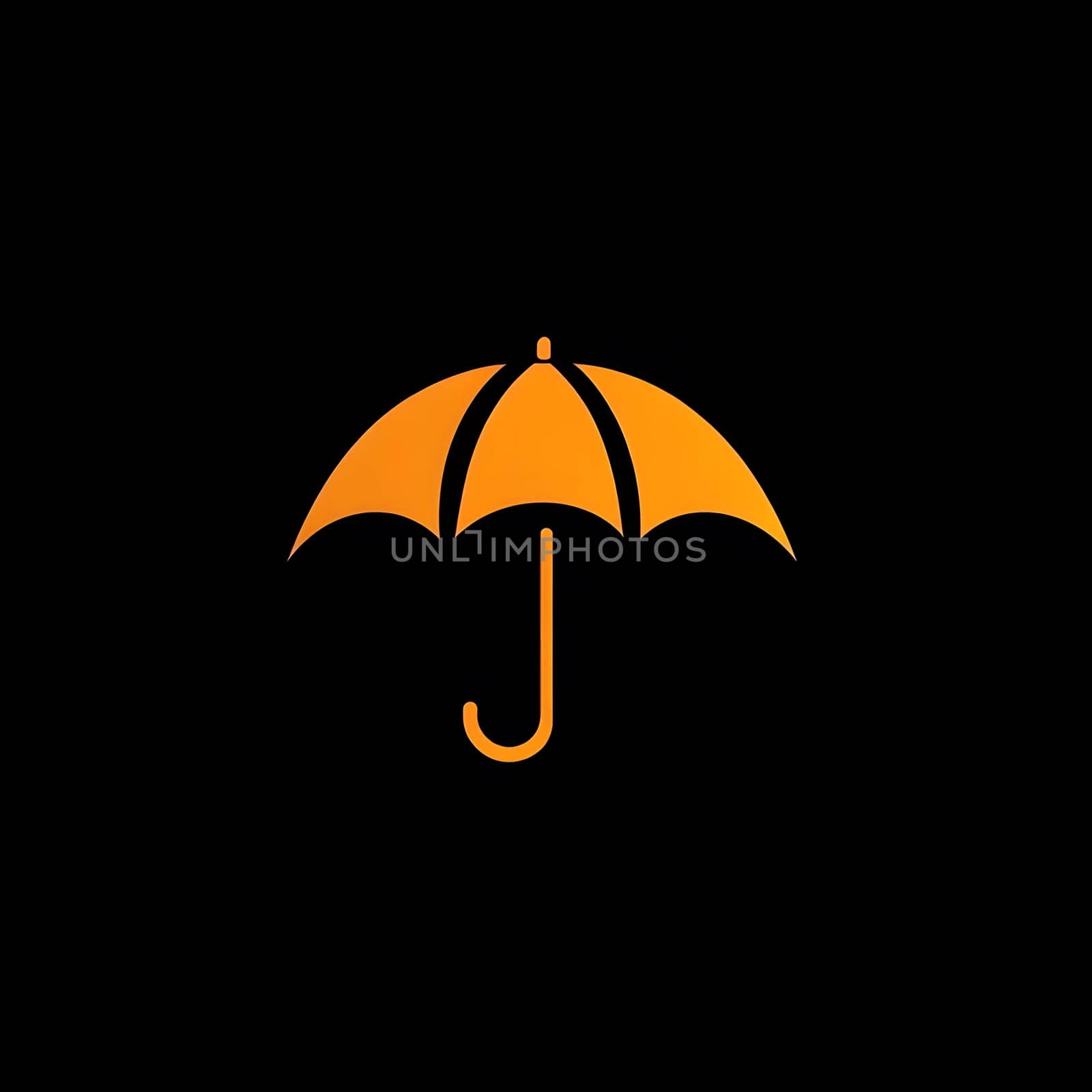 Rain Umbrella weather protection icon logo symbol