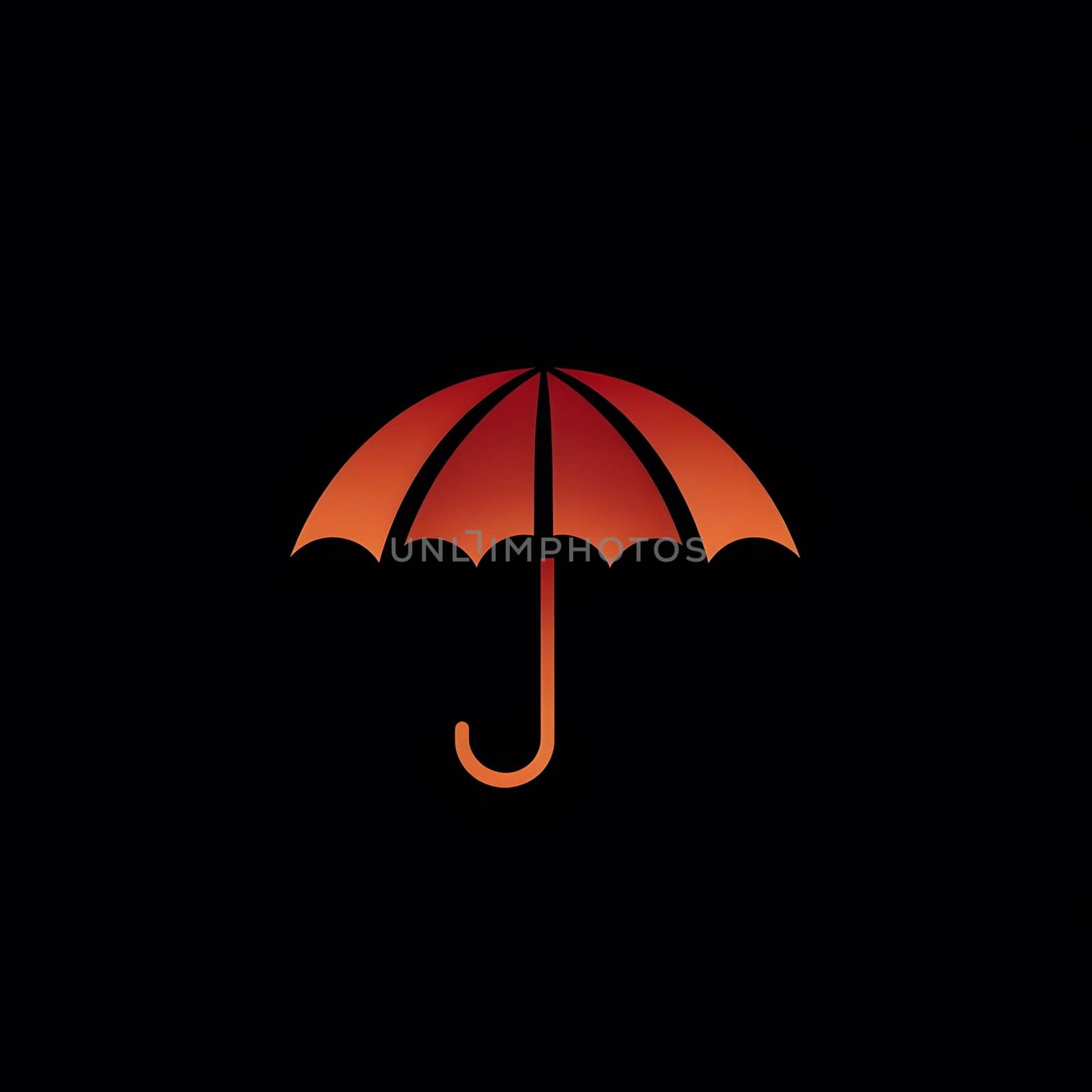 Rain Umbrella weather protection icon logo symbol
