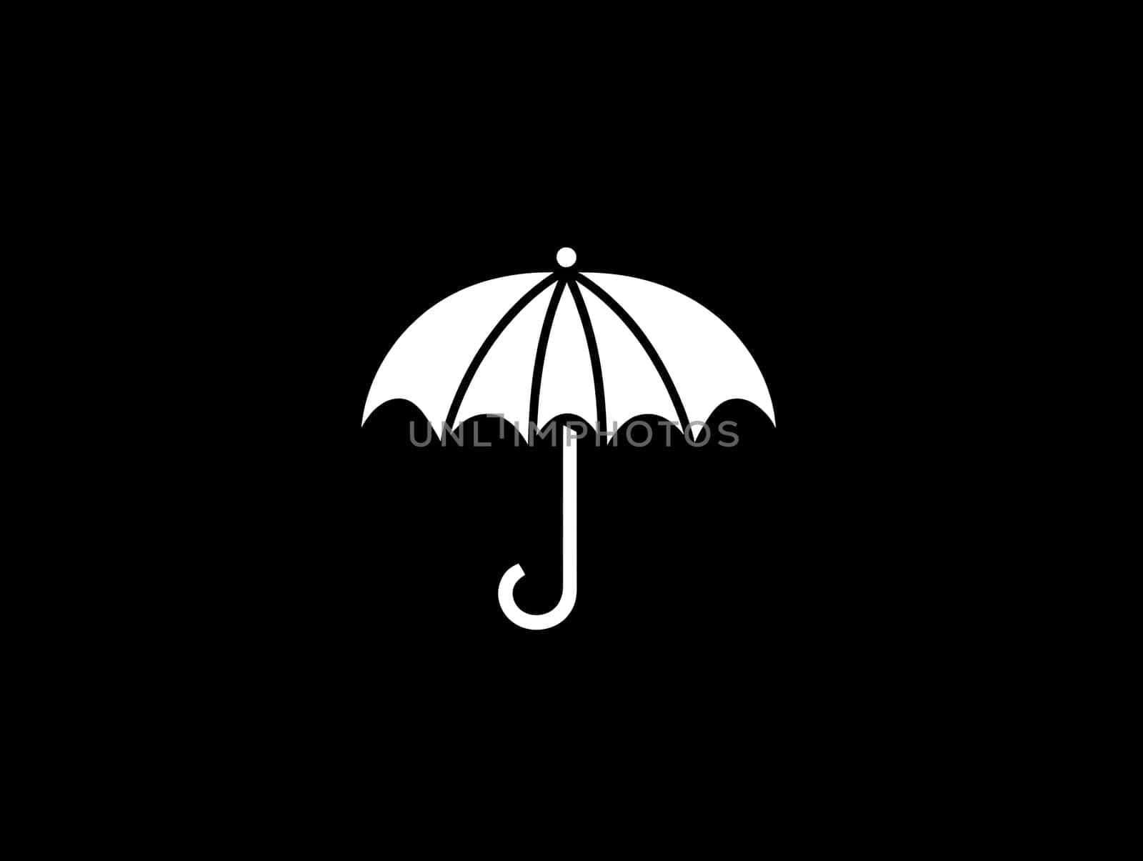 Rain Umbrella weather protection icon logo symbol