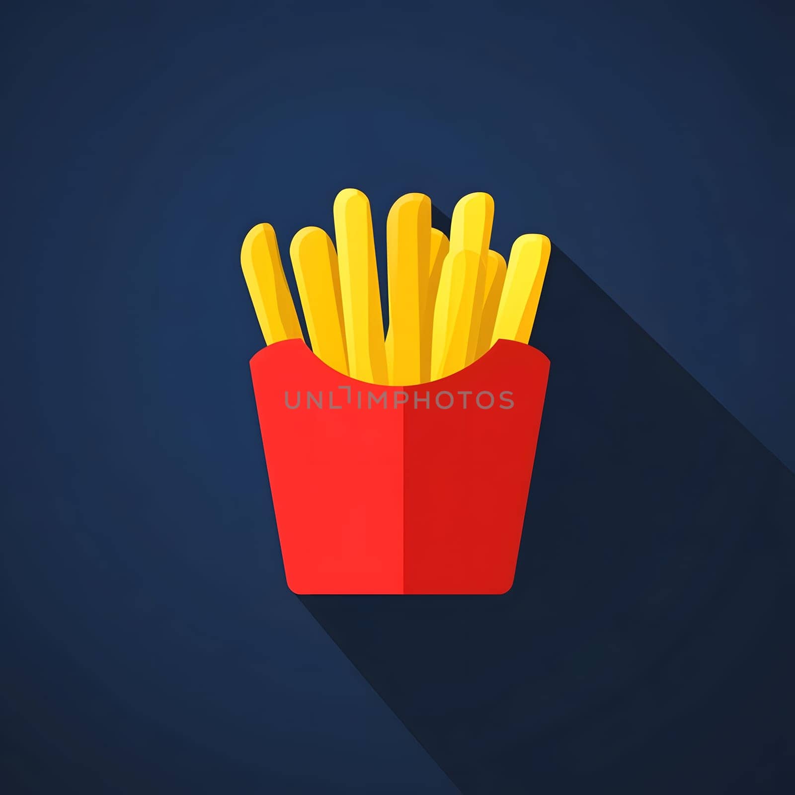 French fries fast food Delicious Snacks unhealthy icon Symbol