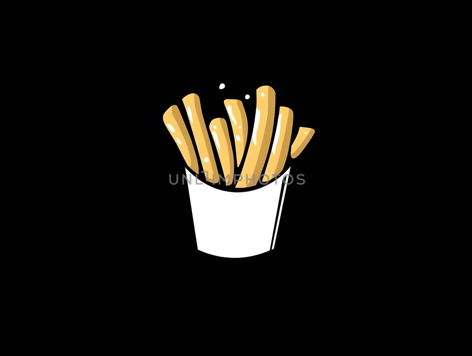 French fries fast food Delicious Snacks unhealthy icon Symbol