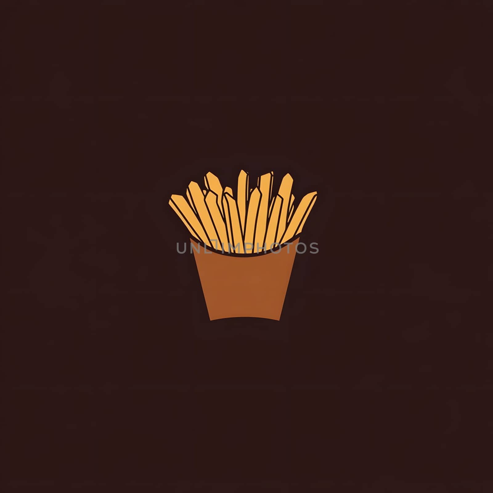 French fries fast food Delicious Snacks unhealthy icon Symbol