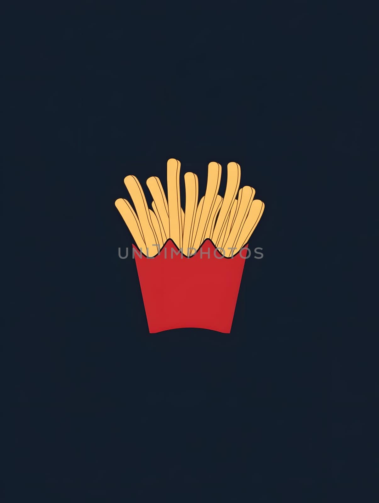 French fries fast food Delicious Snacks unhealthy icon Symbol