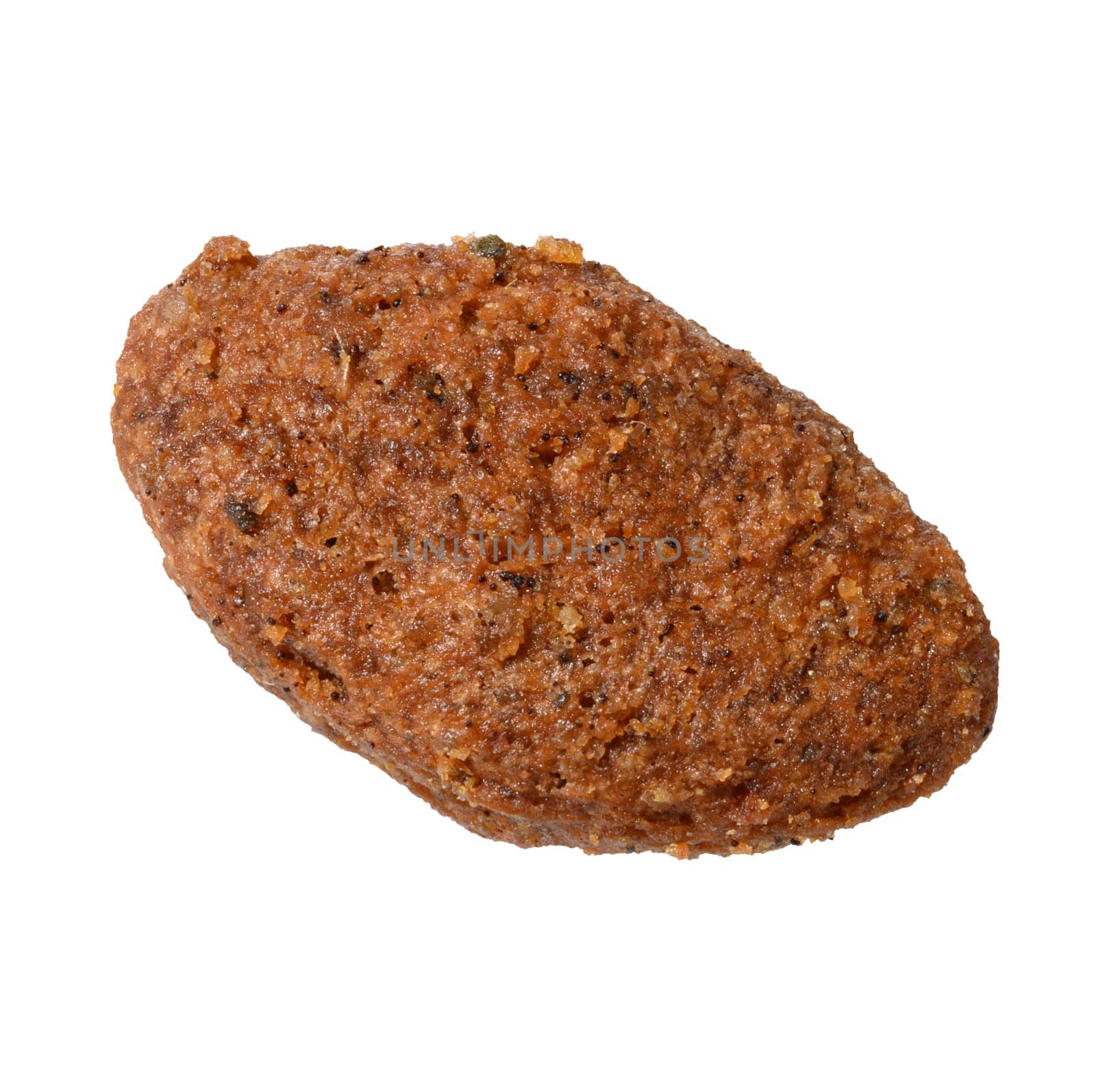 Brown edible stuffed animal pillows, treat on isolated background