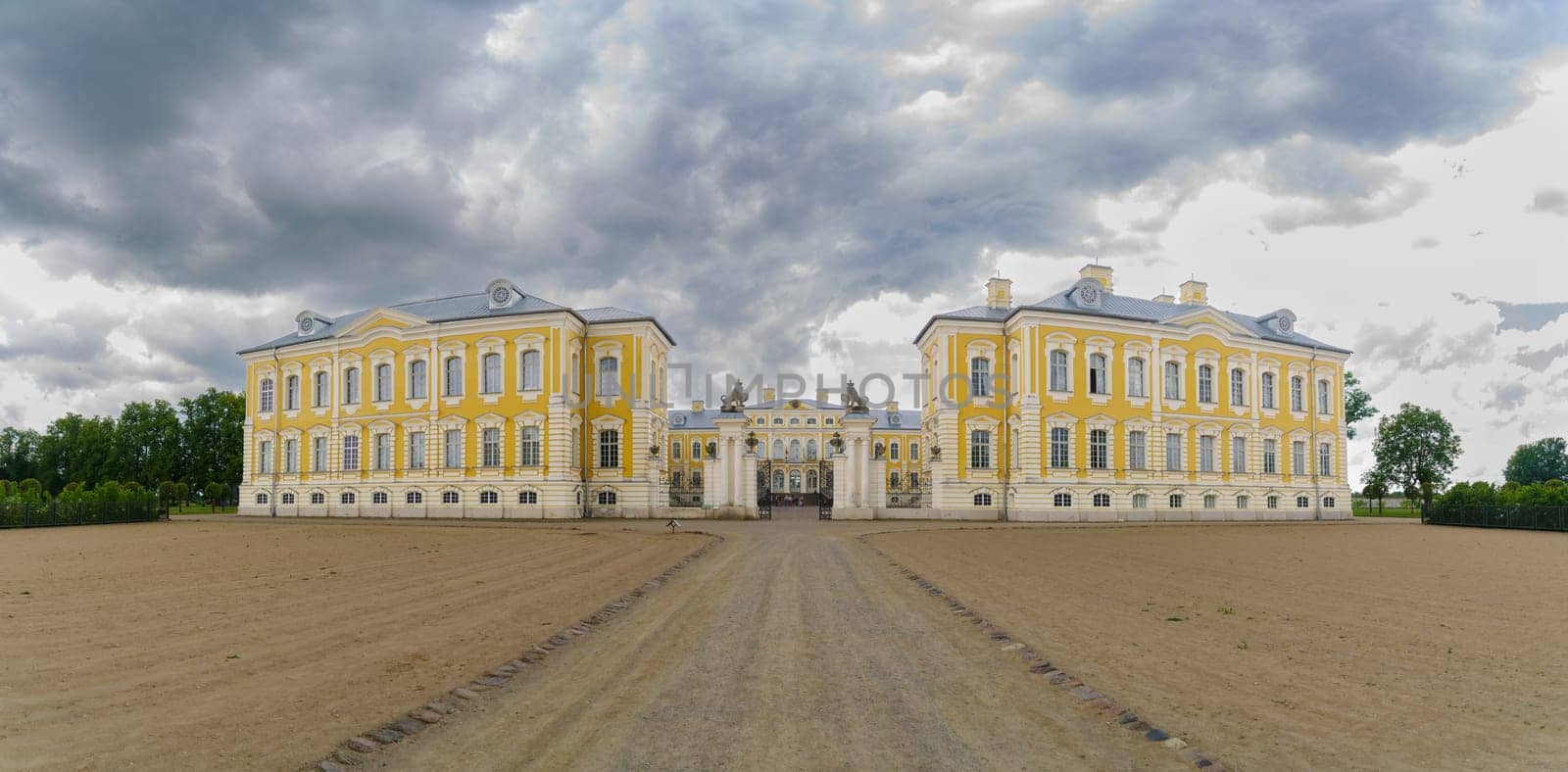 Rundāle Palace (Latvian: Rundāles pils) is one of the two major baroque palaces built for the Dukes of Courland in what is now Latvia.