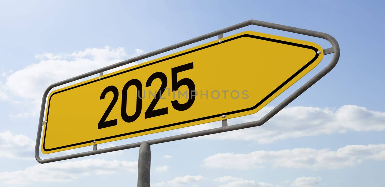 Arrow Signpost - 2025 - 3d rendering