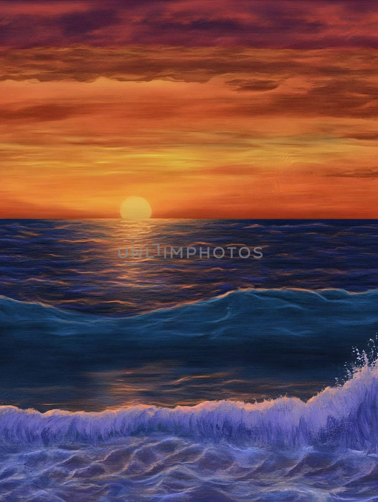 Sunset Ocean Sunrise Horizon Sunlight Water waves